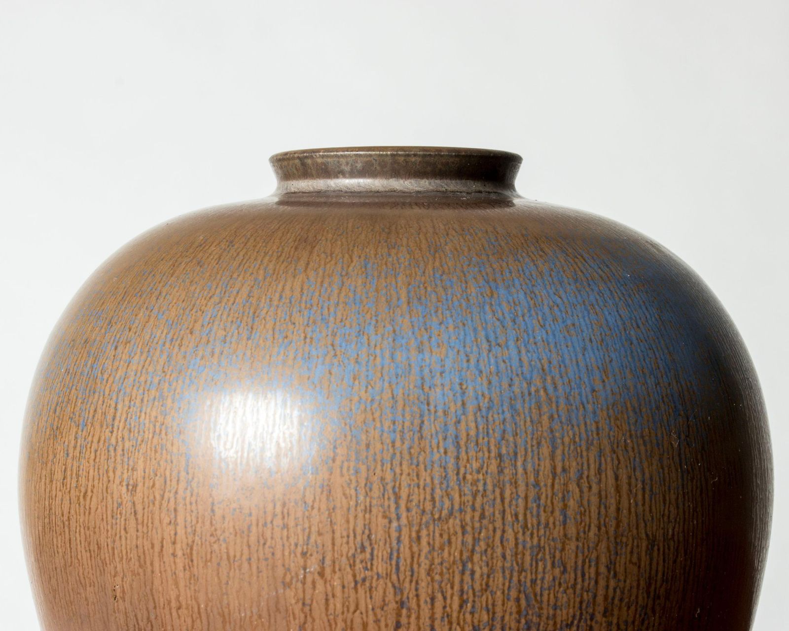 Midcentury Stoneware Vase By Berndt Friberg, Gustavsbergs Studio, Sweden, 1950 photo vintage