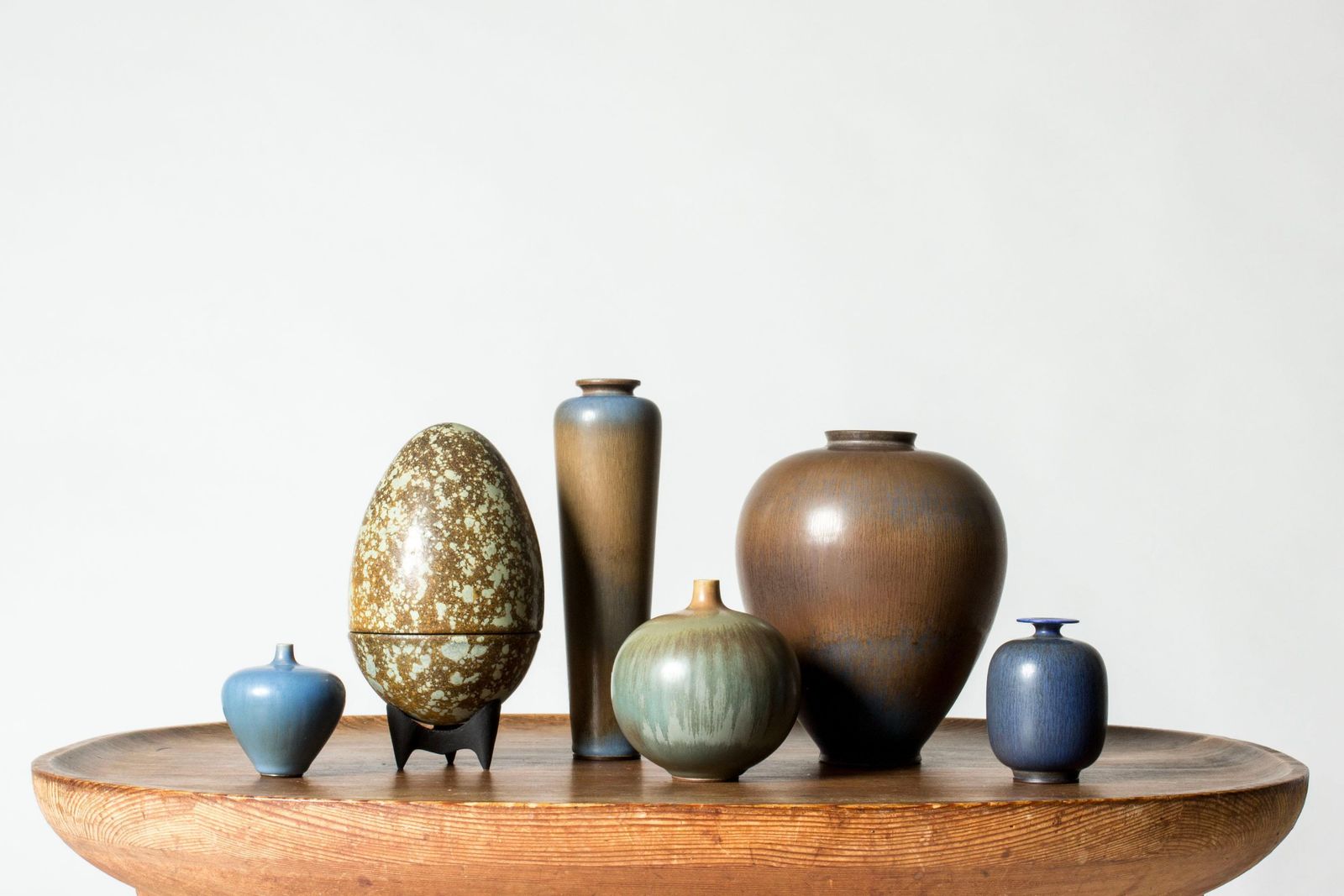 photo vinterior Midcentury Stoneware Vase By Berndt Friberg, Gustavsbergs Studio, Sweden, 1950