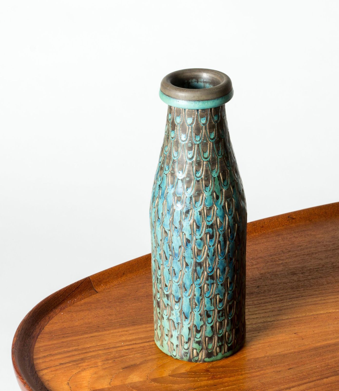 Mid-century stoneware vaas van Stig Lindberg, Gustavsbergs Studio, Zweden, 1963 photo 3798.0