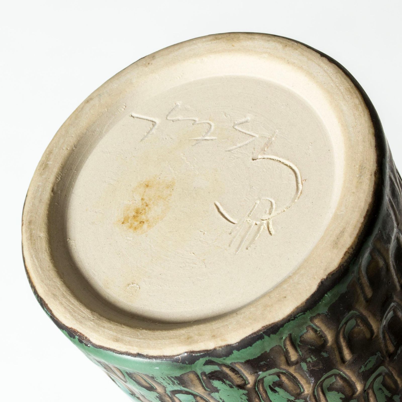 photo furniture Mid-century stoneware vaas van Stig Lindberg, Gustavsbergs Studio, Zweden, 1963