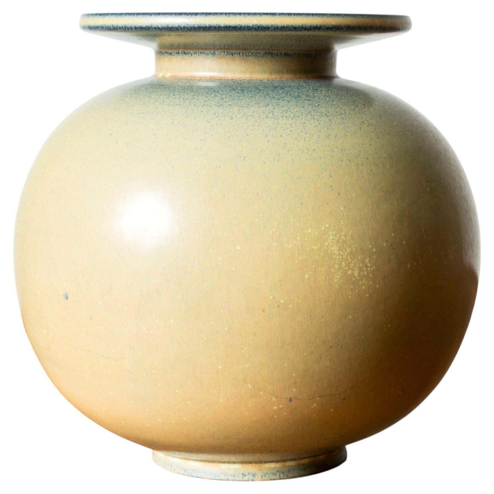 Midcentury Stoneware Vase By Gunnar Nylund, Rörstrand Ateljé, Sweden, 1940s