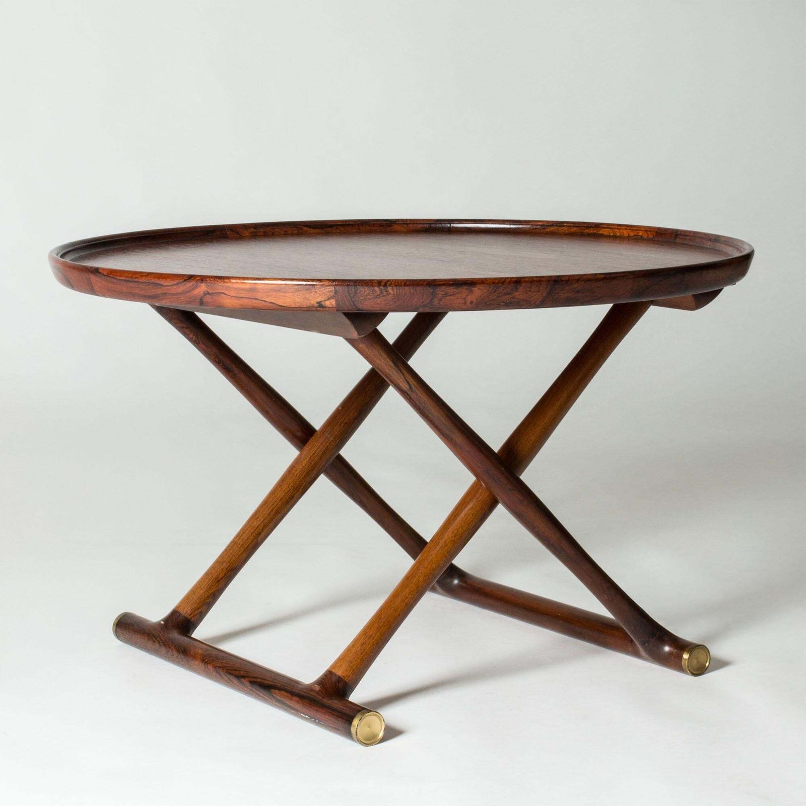 Danish Modern Rosewood 'Egyptian Table' Coffee Table By Mogens Lassen, 1940s photo for sale