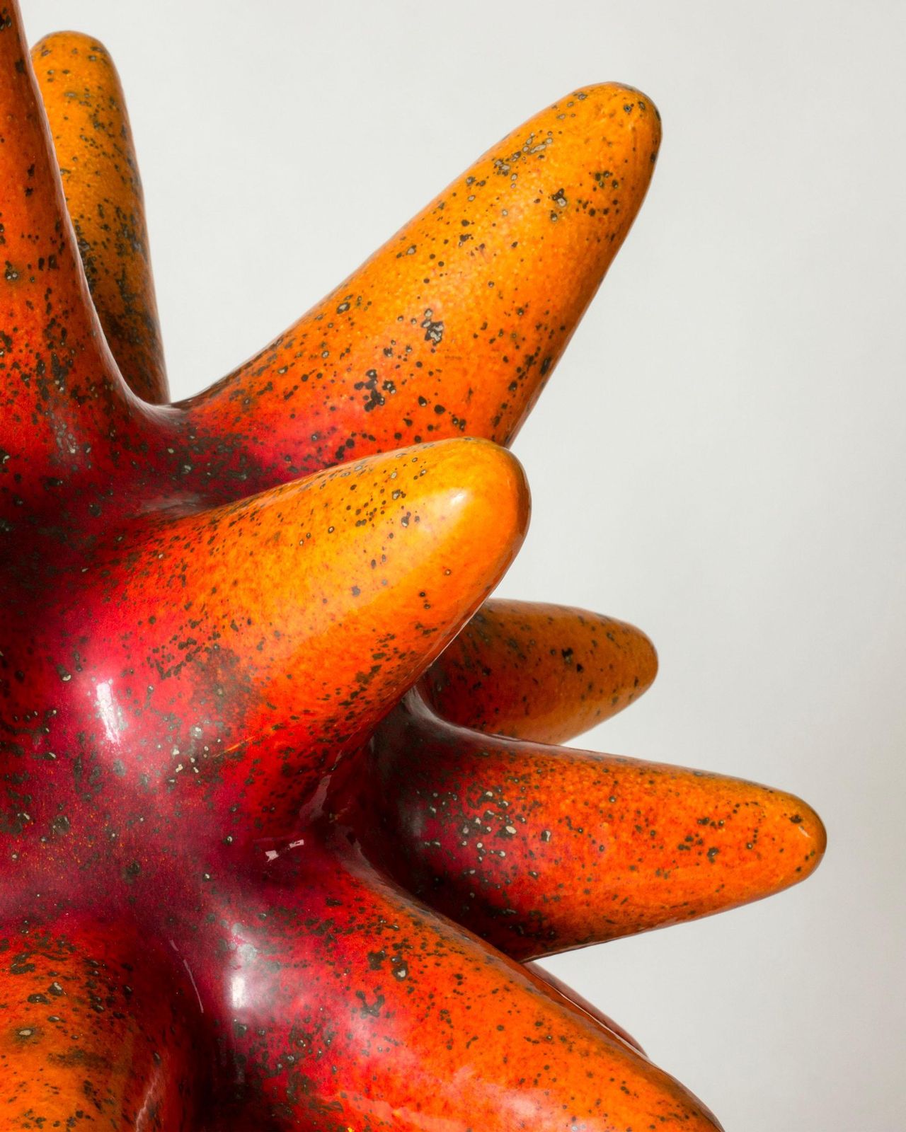 Kunst Zweedse modernistische zeegel-sculptuur van Hans Hedberg, Biot, Frankrijk photo