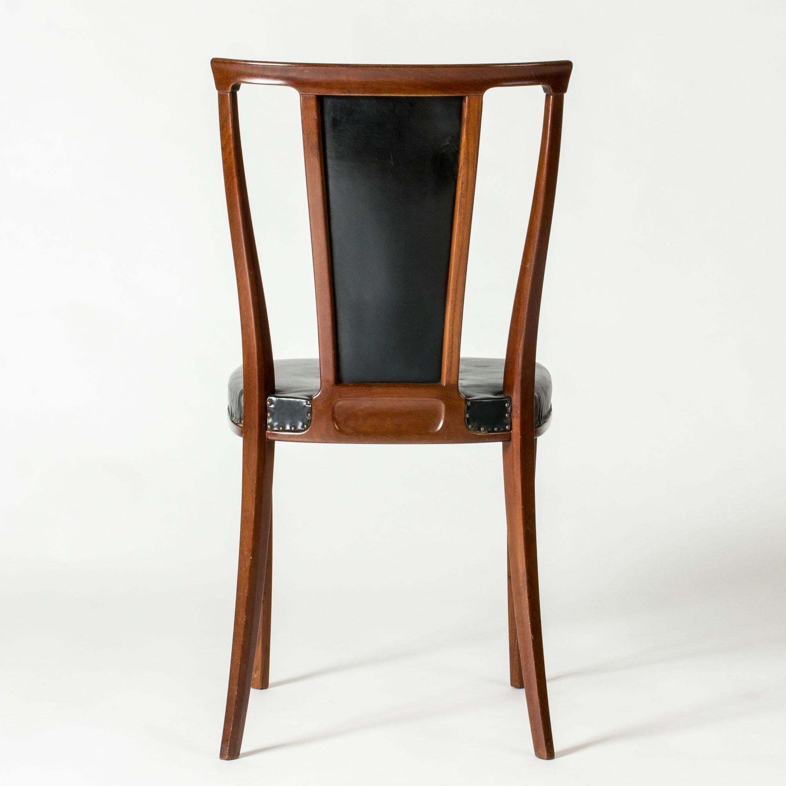 8510.0 Set Of Eight Swedish Modern Mahogany Dining Chairs By Carl Axel Acking, 1950s photo