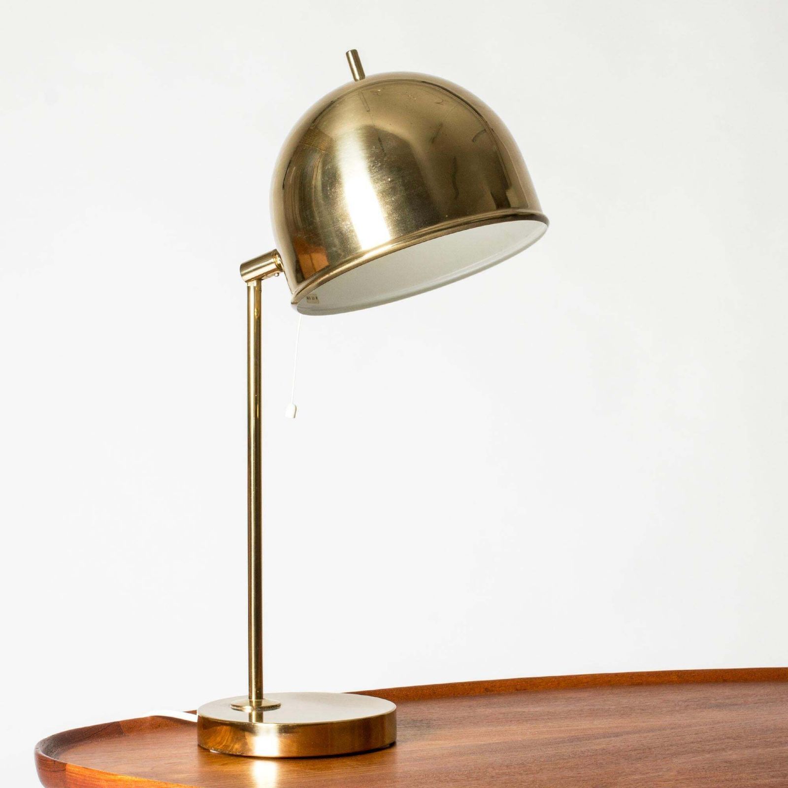 Mid-Century Modern Messing Tafellamp van Eje Ahlgren, Bergboms, Zweden, jaren 1960 photo for sale