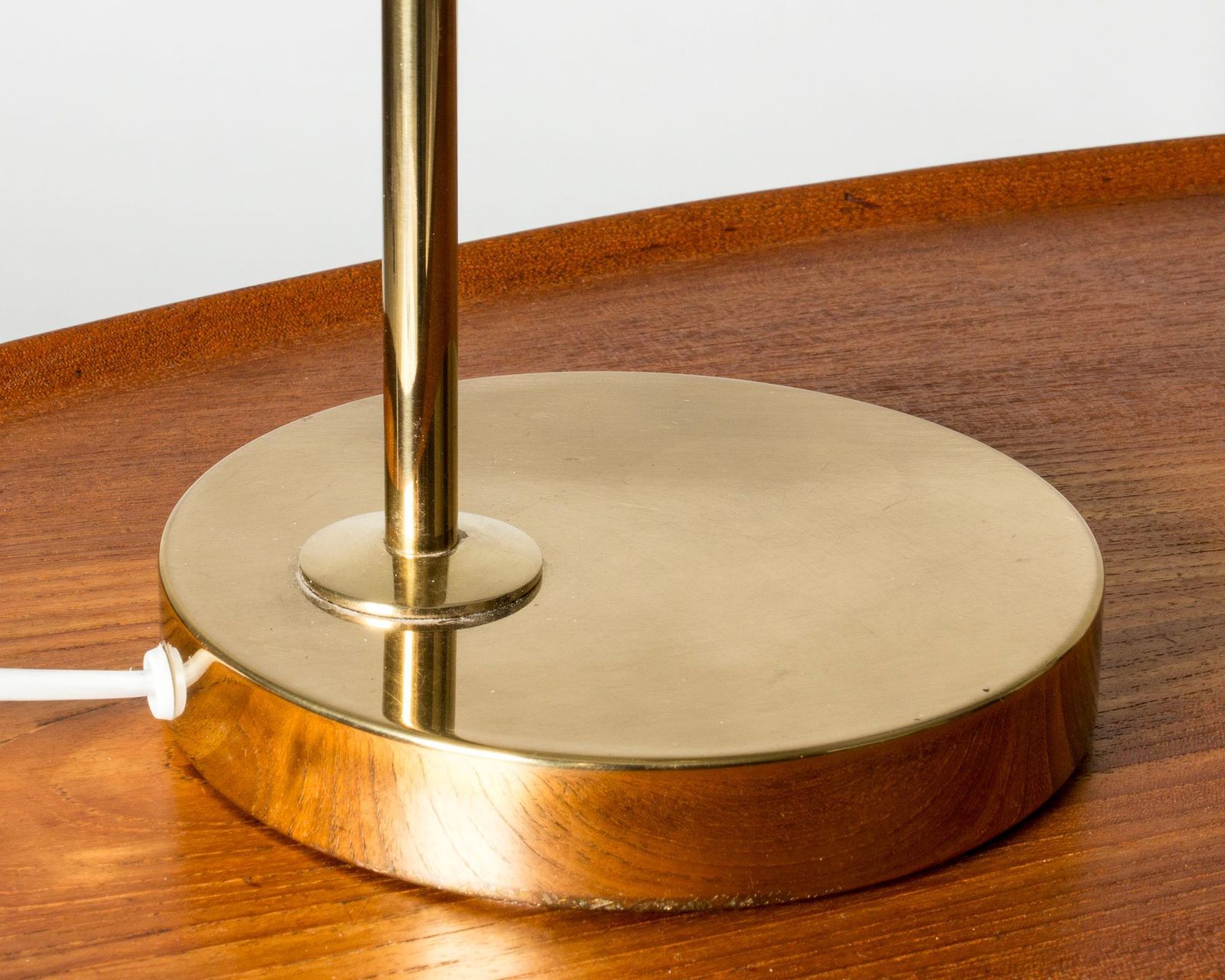 Midcentury Modern Brass Table Lamp By Eje Ahlgren, Bergboms, Sweden, 1960s photo vintage