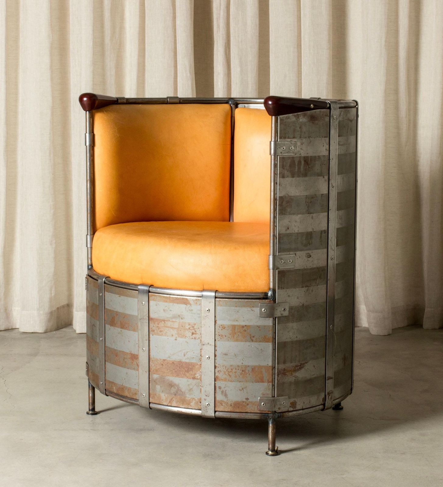 photo for sale Post Modernist "Moose Skin Lounge Chair", Mats Theselius, Källemo, Sweden, 1991