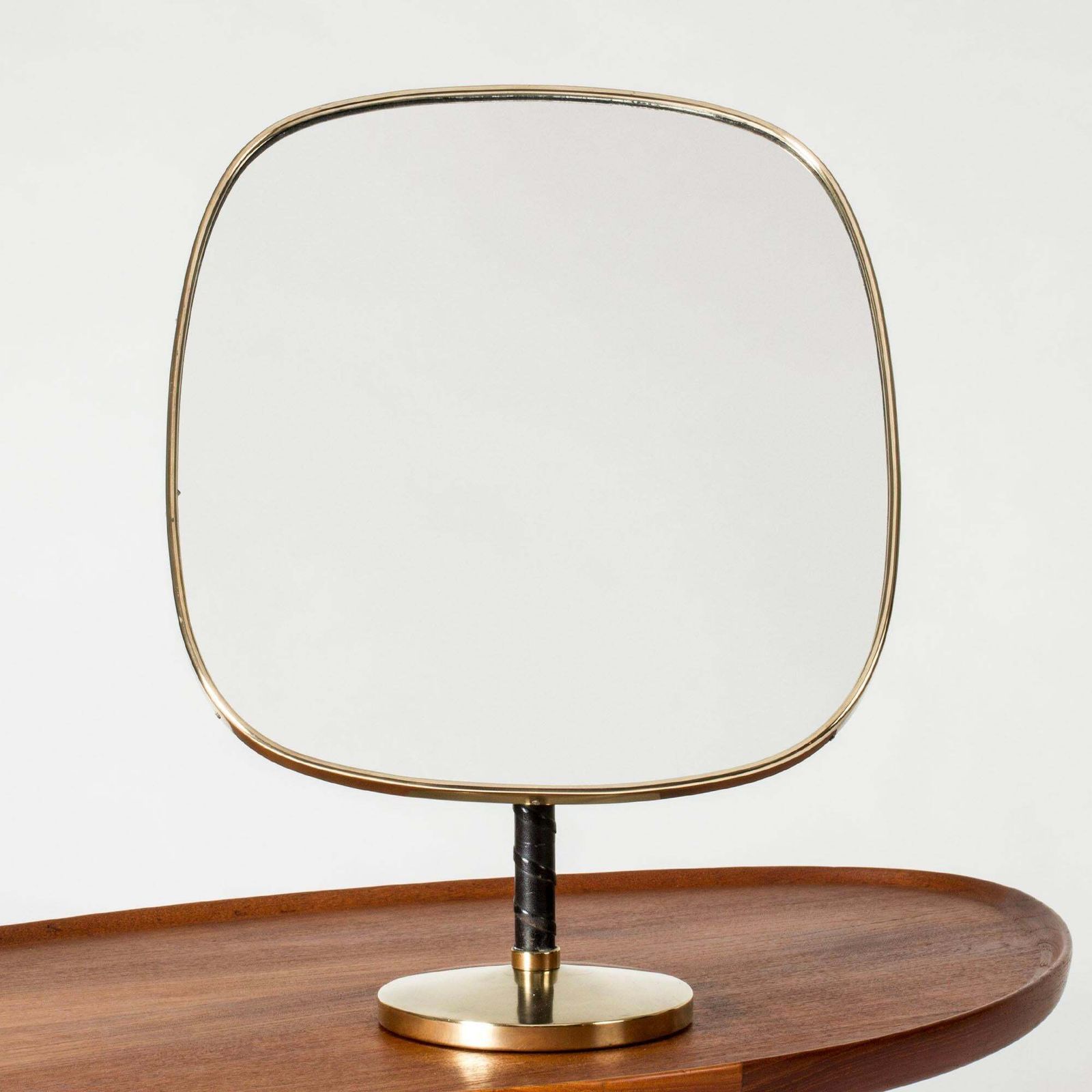 Swedish Modern Table Mirror By David Rosén For Nordiska Kompaniet, Sweden, 1950s photo furniture