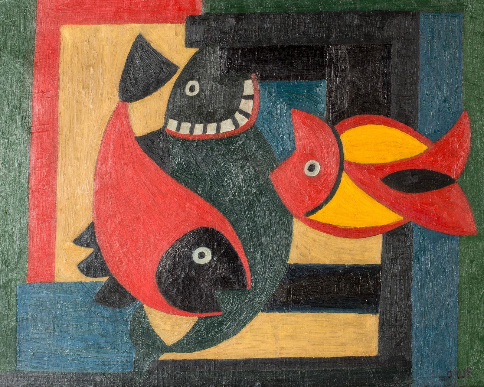 Olieverfschilderij van Bengt Orup photo Kunst