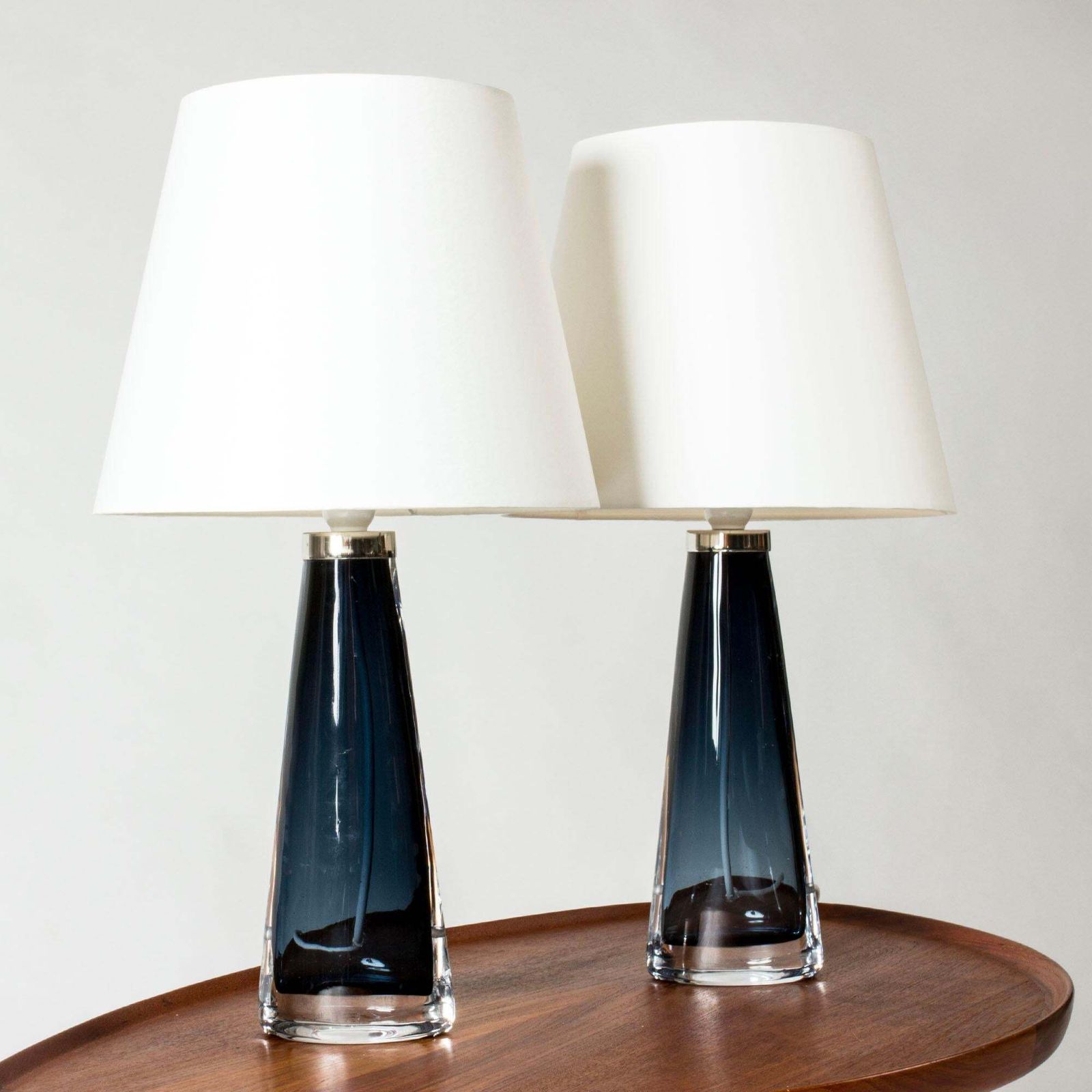 Paar glazen tafellampen van Carl Fagerlund photo Verlichting