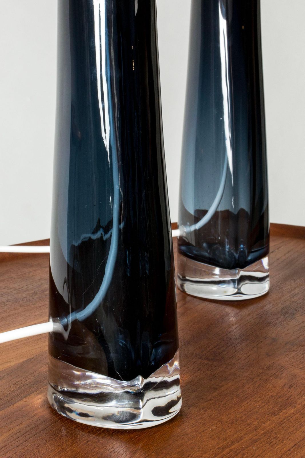 Pair Of Glass Table Lamps By Carl Fagerlund photo vinterior