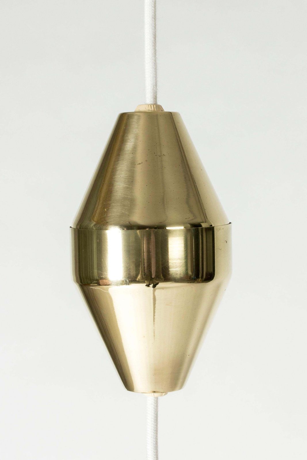 Brass Pendant Light Jh 1 By Hans J. Wegner, Scandinavian Design photo vintage
