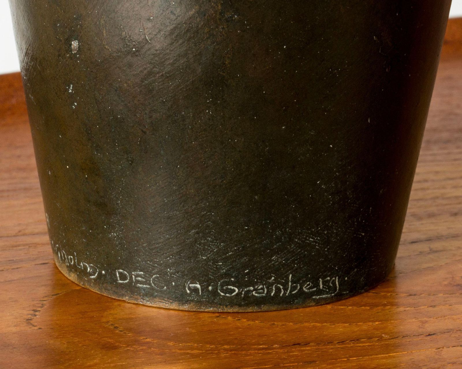 Art Nouveau bronzen vaas van A. Granberg voor Hugo Elmqvist, Zweden, ca. 1900 photo buy