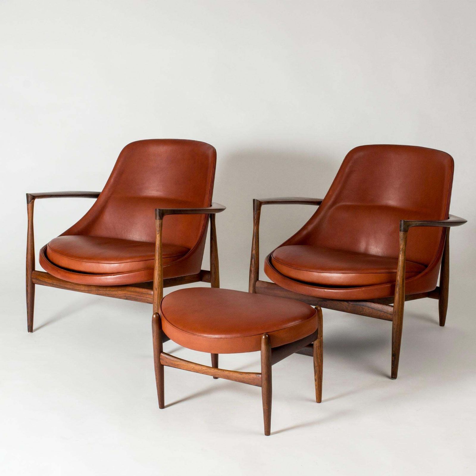 Scandinavian Modern "Elizabeth" Lounge Chairs By Ib Kofod Larsen, Denmark, 1963 photo for sale