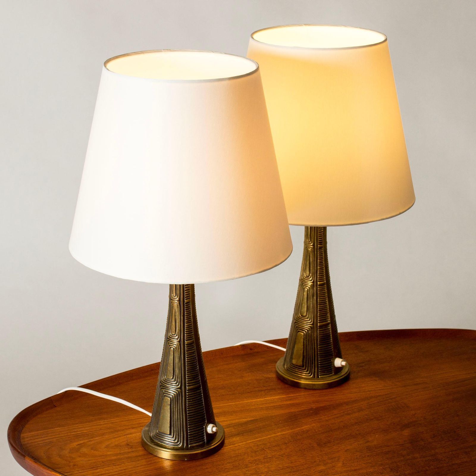 Scandinavian Modern Table Lamps, Sonja Katzin, Asea, Sweden, 1950s photo 3798.0