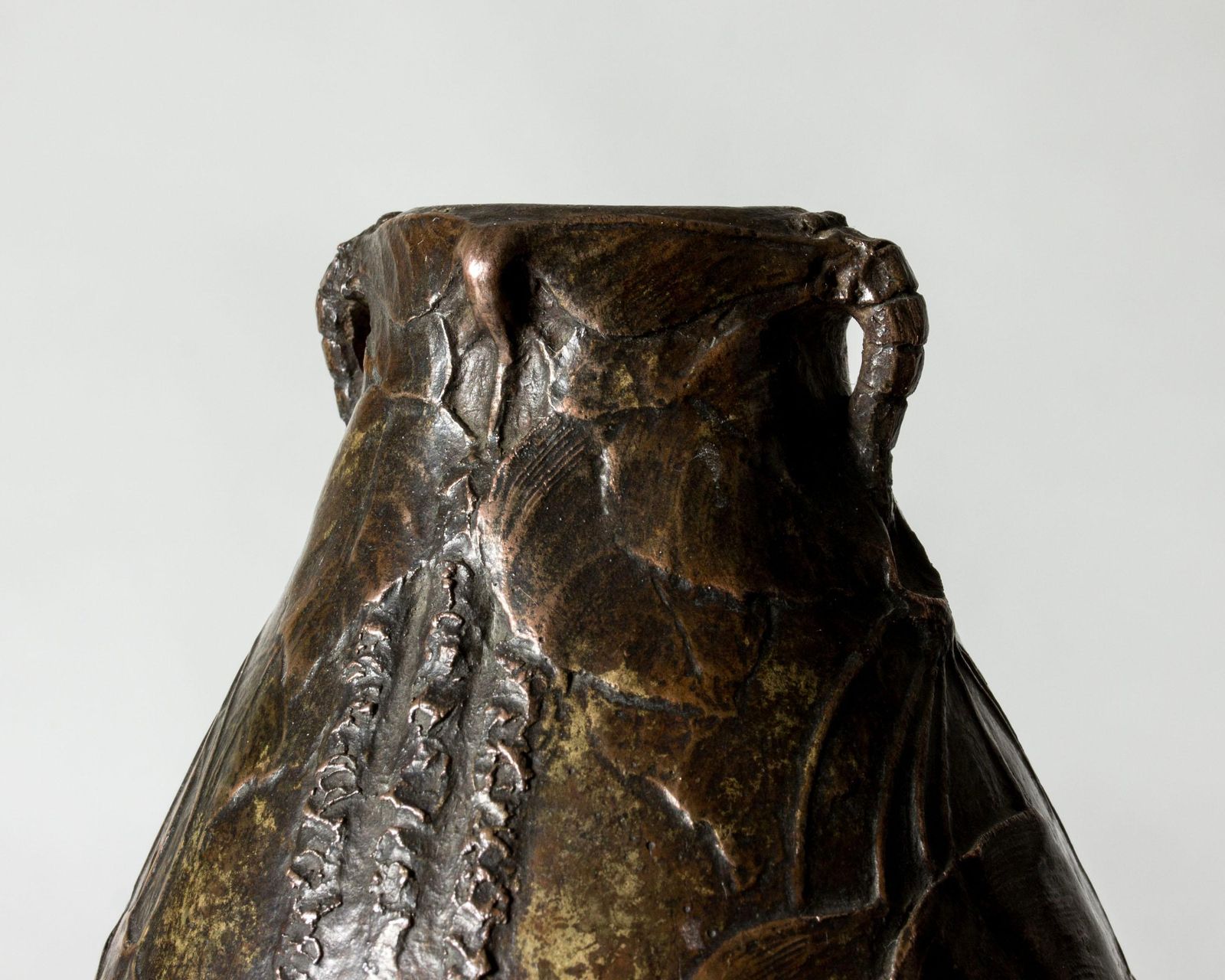 Vase Art Nouveau en bronze par Hugo Elmqvist, Suède, vers 1900 photo 2444.0