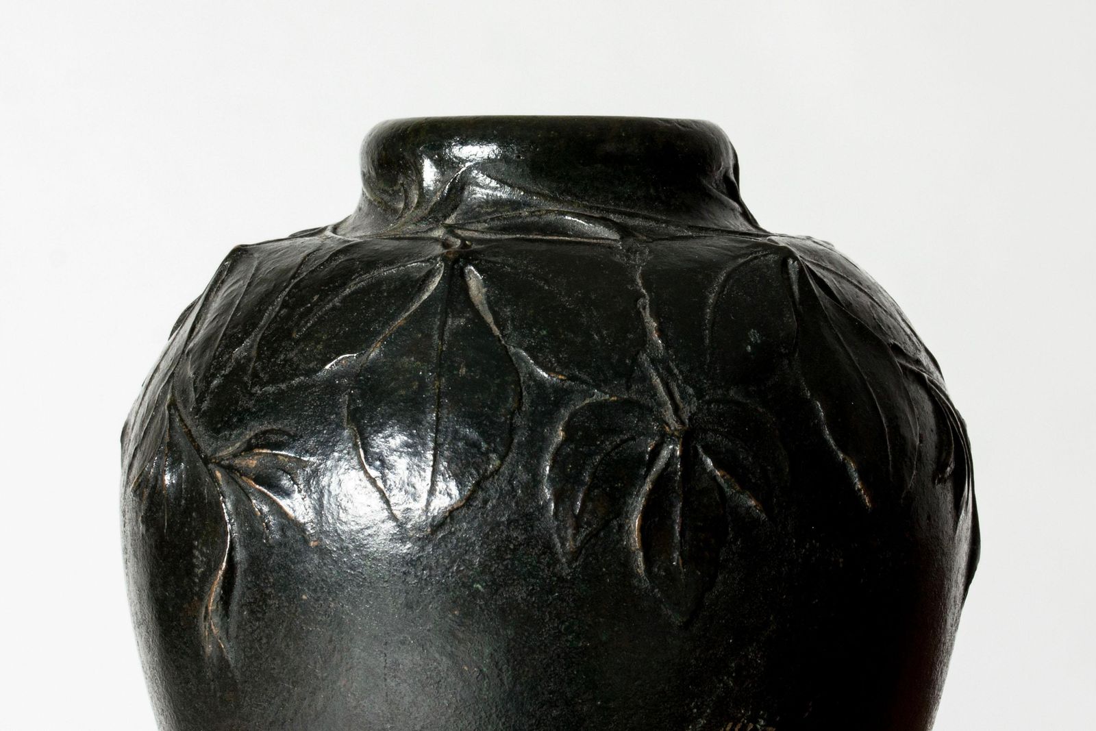 Art Noveau Bronze Vase By Hugo Elmqvist, Sweden, Ca 1900 photo furniture