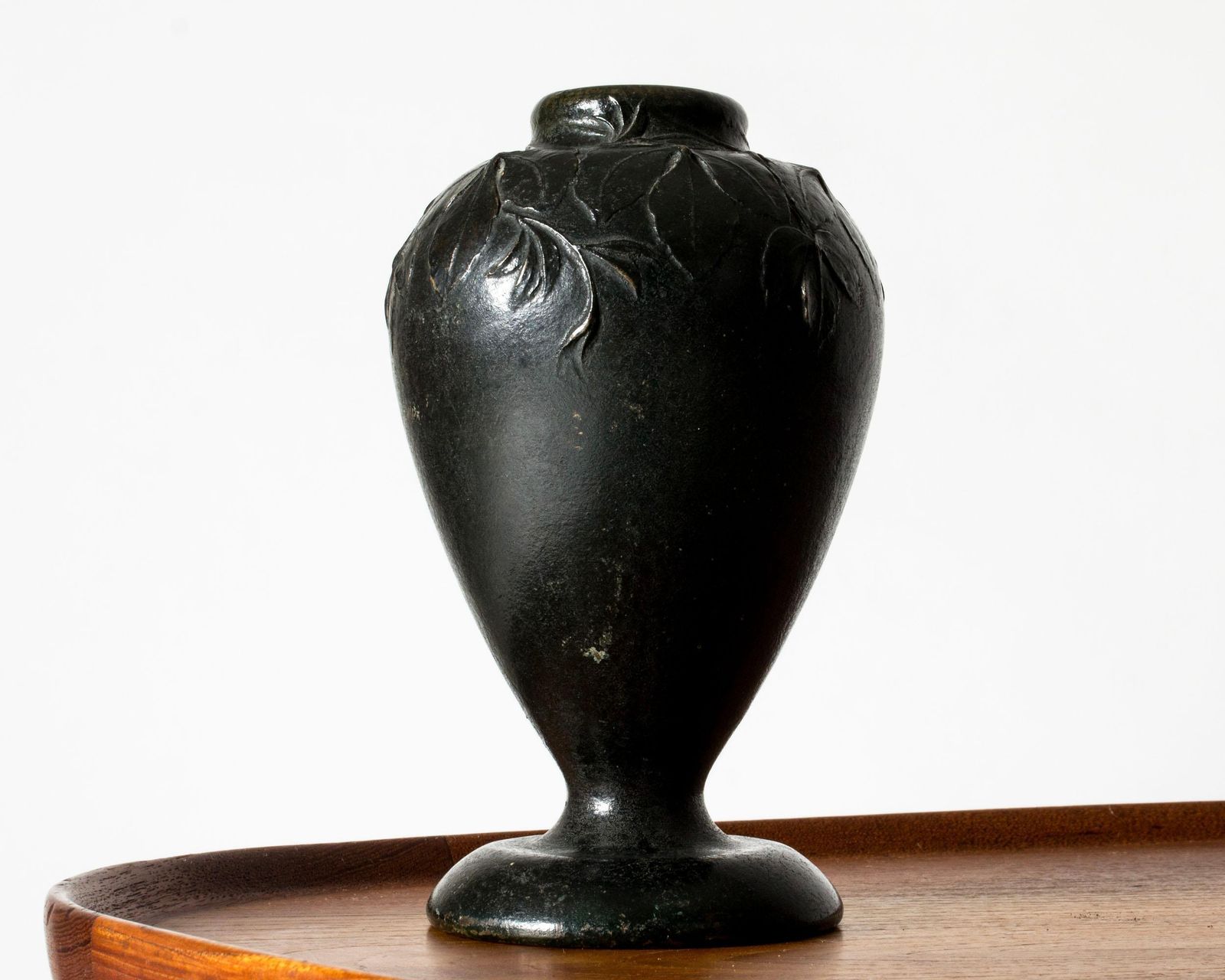 Art Noveau Bronze Vase By Hugo Elmqvist, Sweden, Ca 1900 photo Home Decor