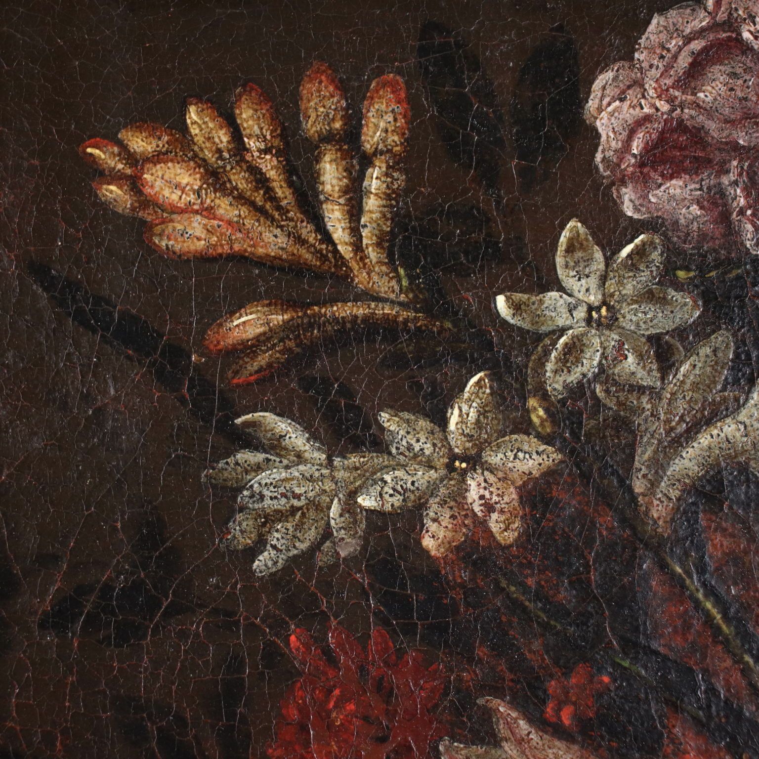 Still Life With Flowers Oil On Canvas Italy XVII Century photo vinterior
