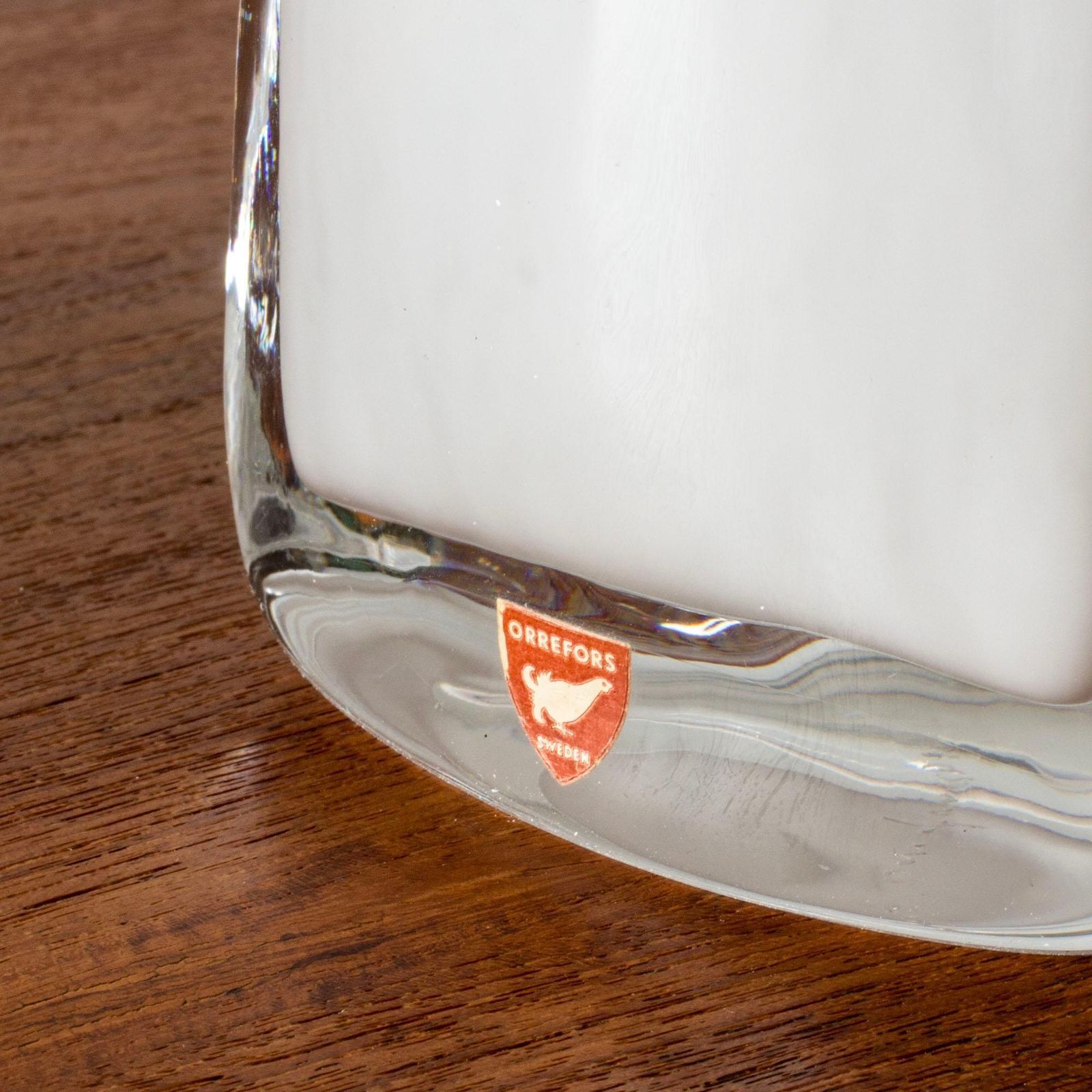 Mid-century glazen tafellampen van Carl Fagerlund, Orrefors, Zweden, jaren 1960 photo vintage