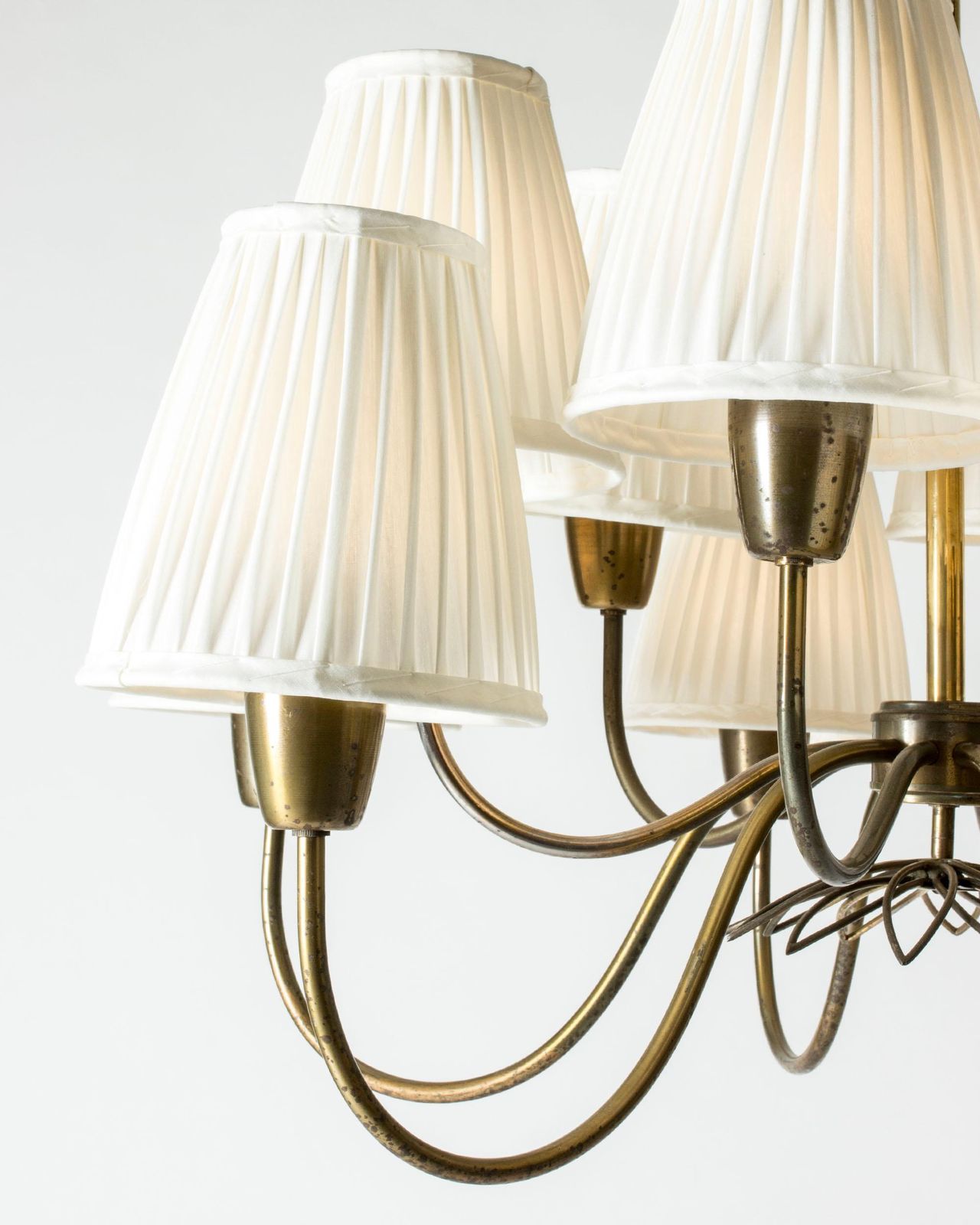 Modernistische hanglamp van Hans Bergström, Ateljé Lyktan, Zweden, jaren 1940 photo 8515.0