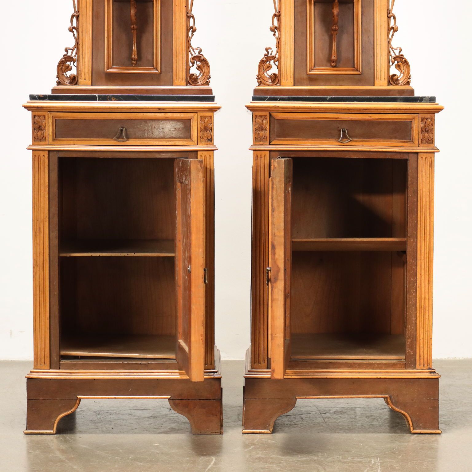 Bedside Tables Art Nouveau Italy XIX Century photo Furniture