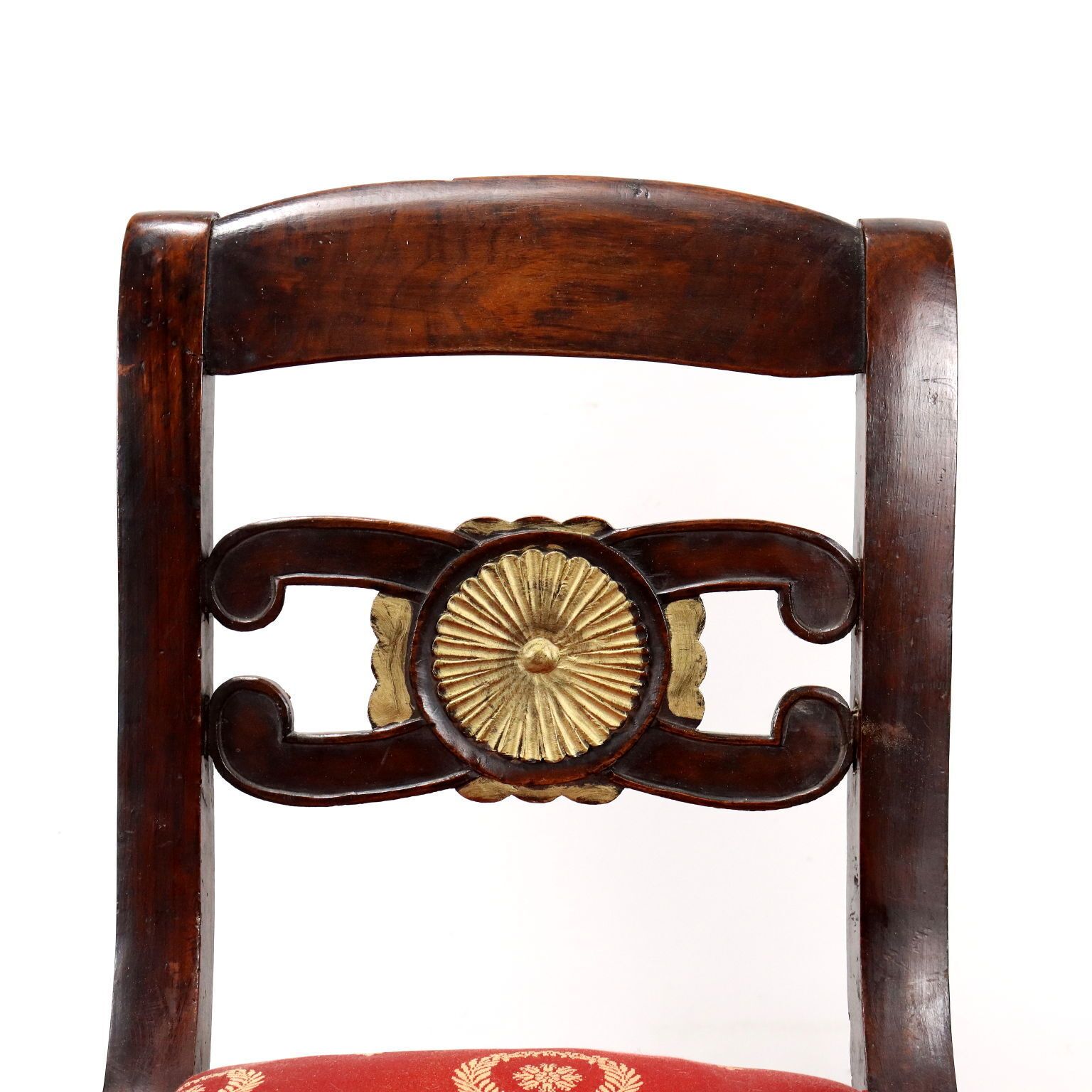 Paire de chaises Directoire en noyer   Italie, fin du XVIIIe au début du XIXe siècle photo Mobilier