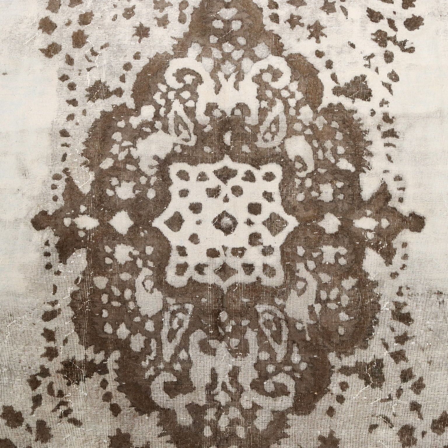 Tapis d'époque en laine et coton, nœud fin, fait main, 142 x 103 cm photo vinterior