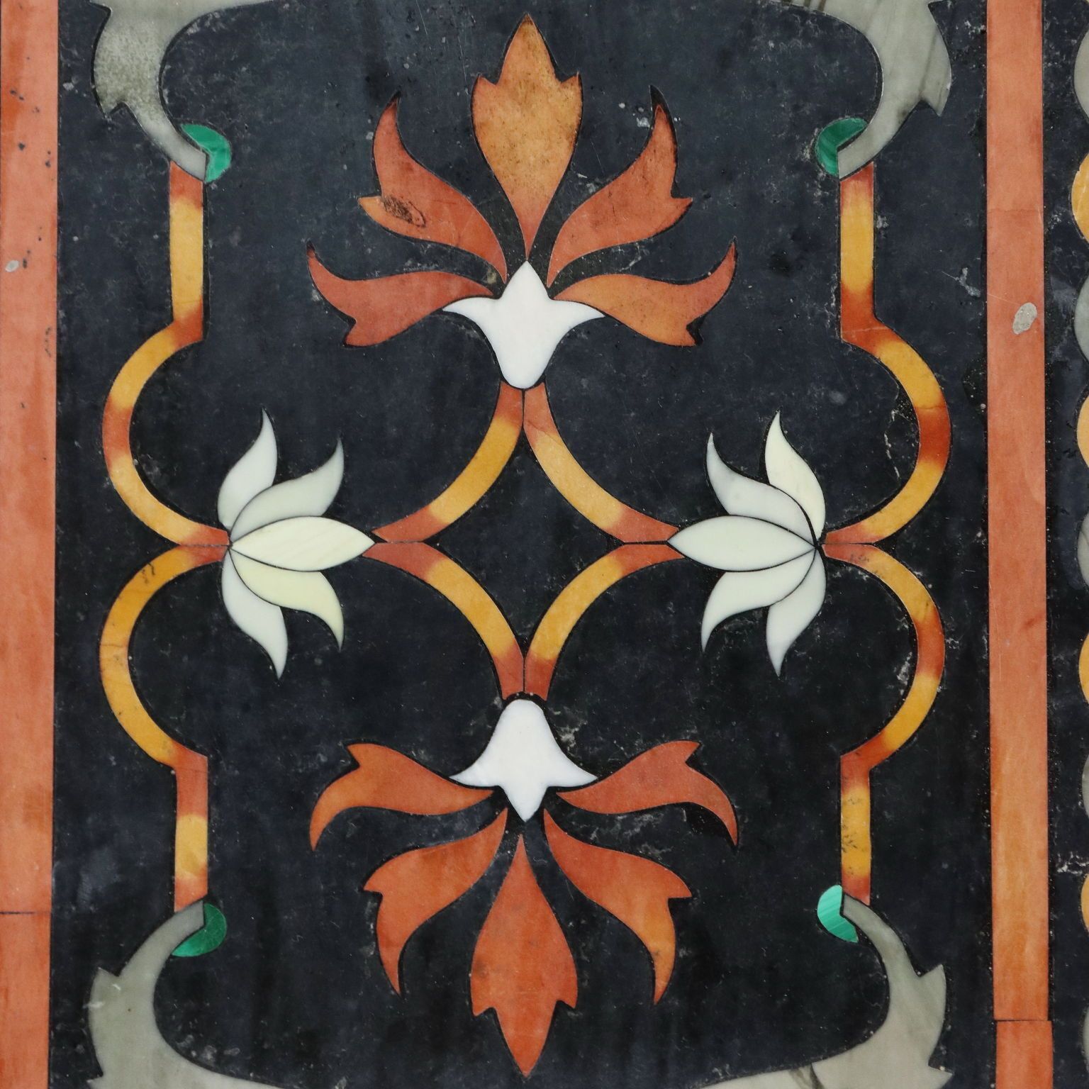 Antique Marble Top Flower Inlays Multicoloured XX Century photo buy