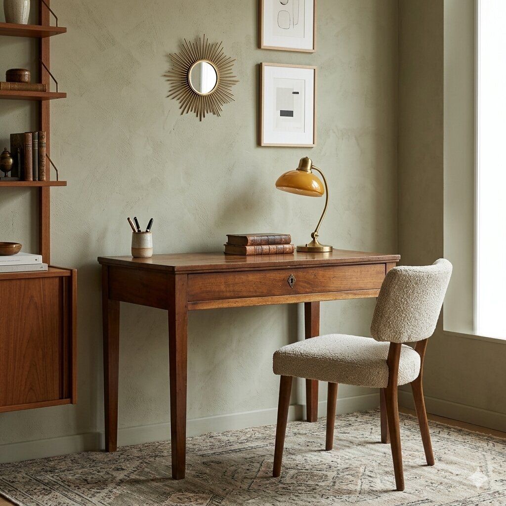 Bureau Directoire en noyer et fer forgé, Italie, fin du XVIIIe siècle photo furniture