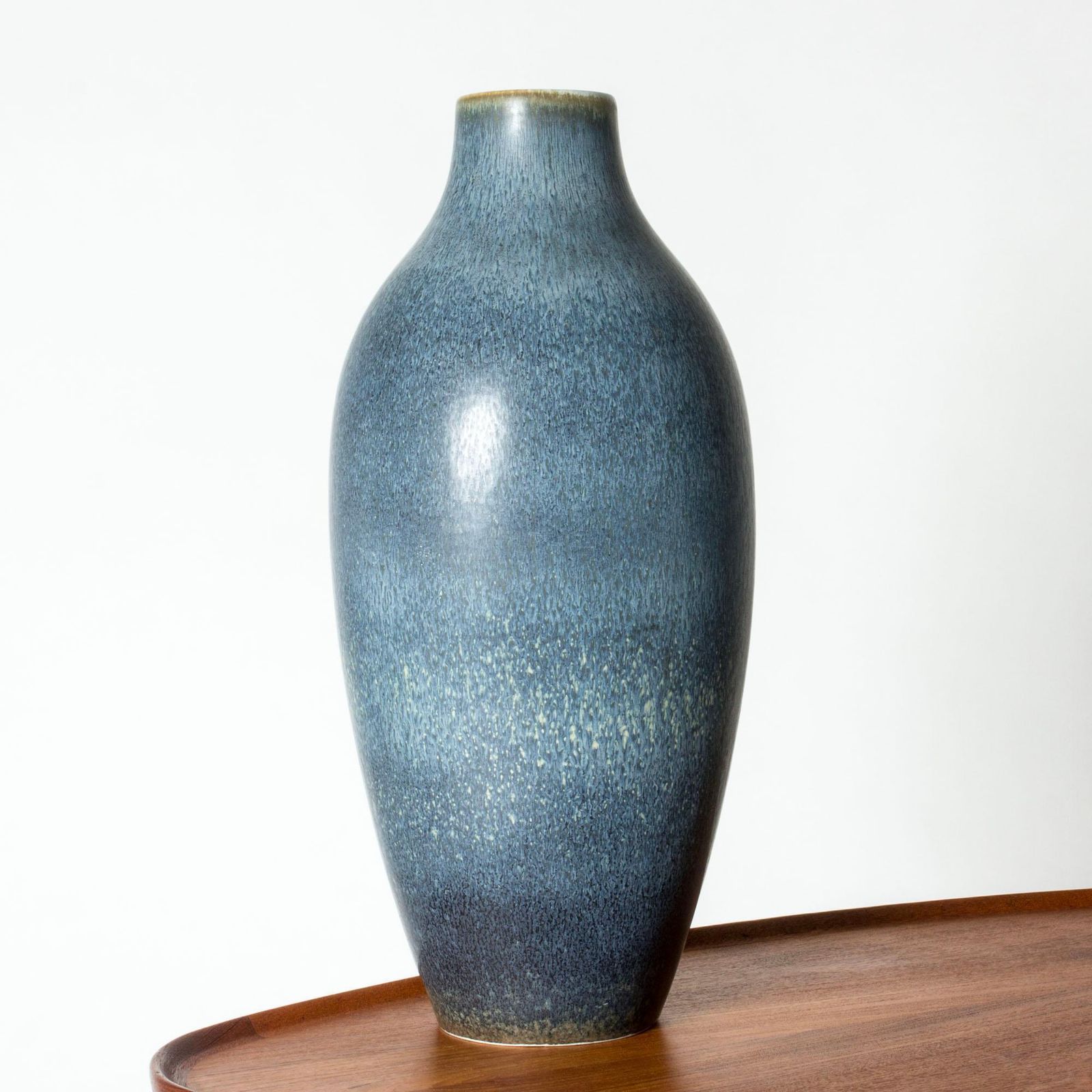 Midentury Stoneware Floor Vase, Carl Harry Stålhane, Rörstrand, Sweden, 1950s photo furniture