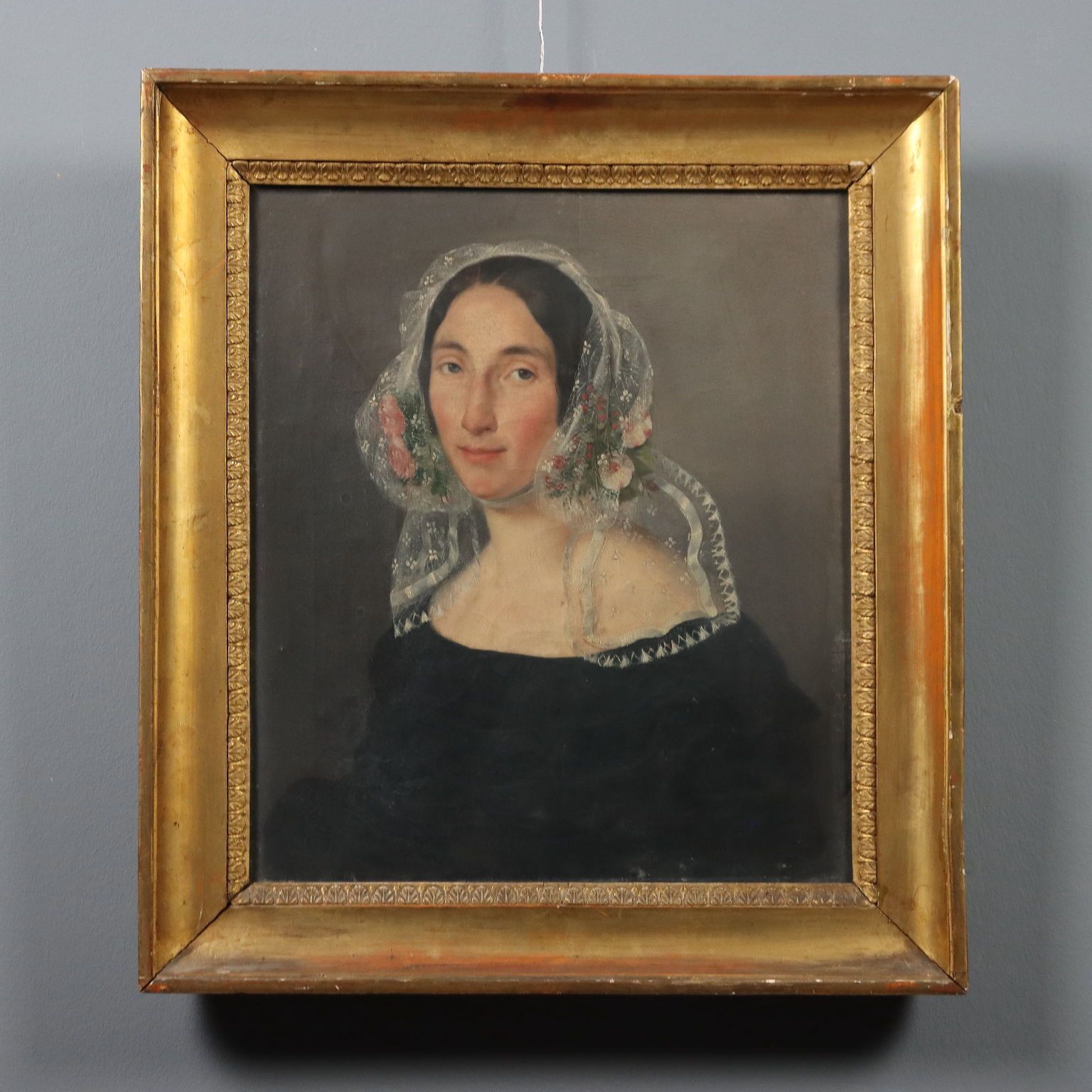 Schilderij, Portret Van Een Jonge Vrouw