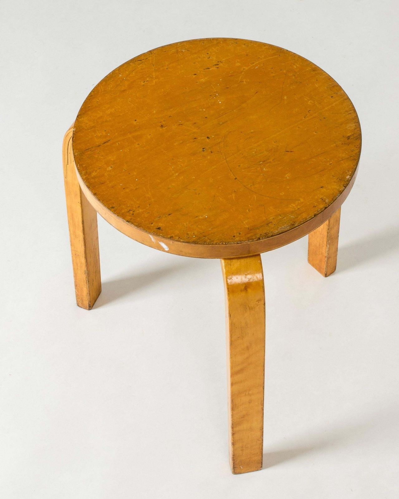 photo furniture Midcentury Modern Stools By Alvar Aalto, Sweden, 1940s