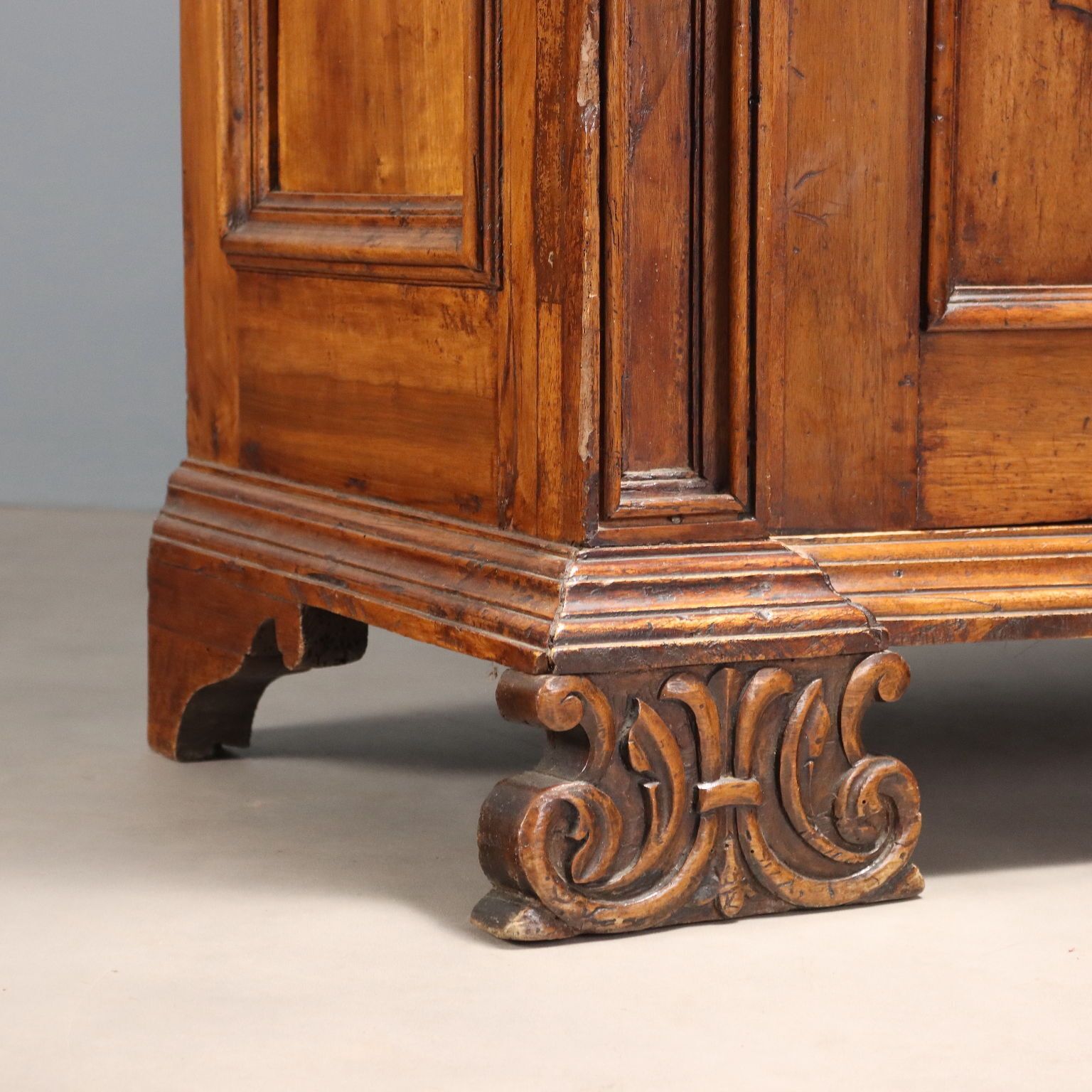 Baroque Wardrobe Walnut Italy XX Century photo vintage