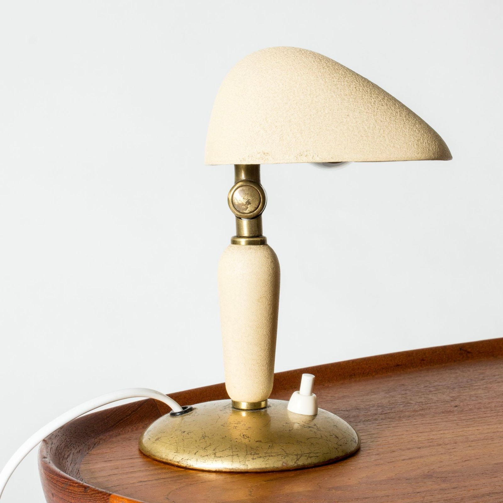 Lampe de bureau moderniste par Bertil Brisborg, NK, Suède, années 1940 photo for sale