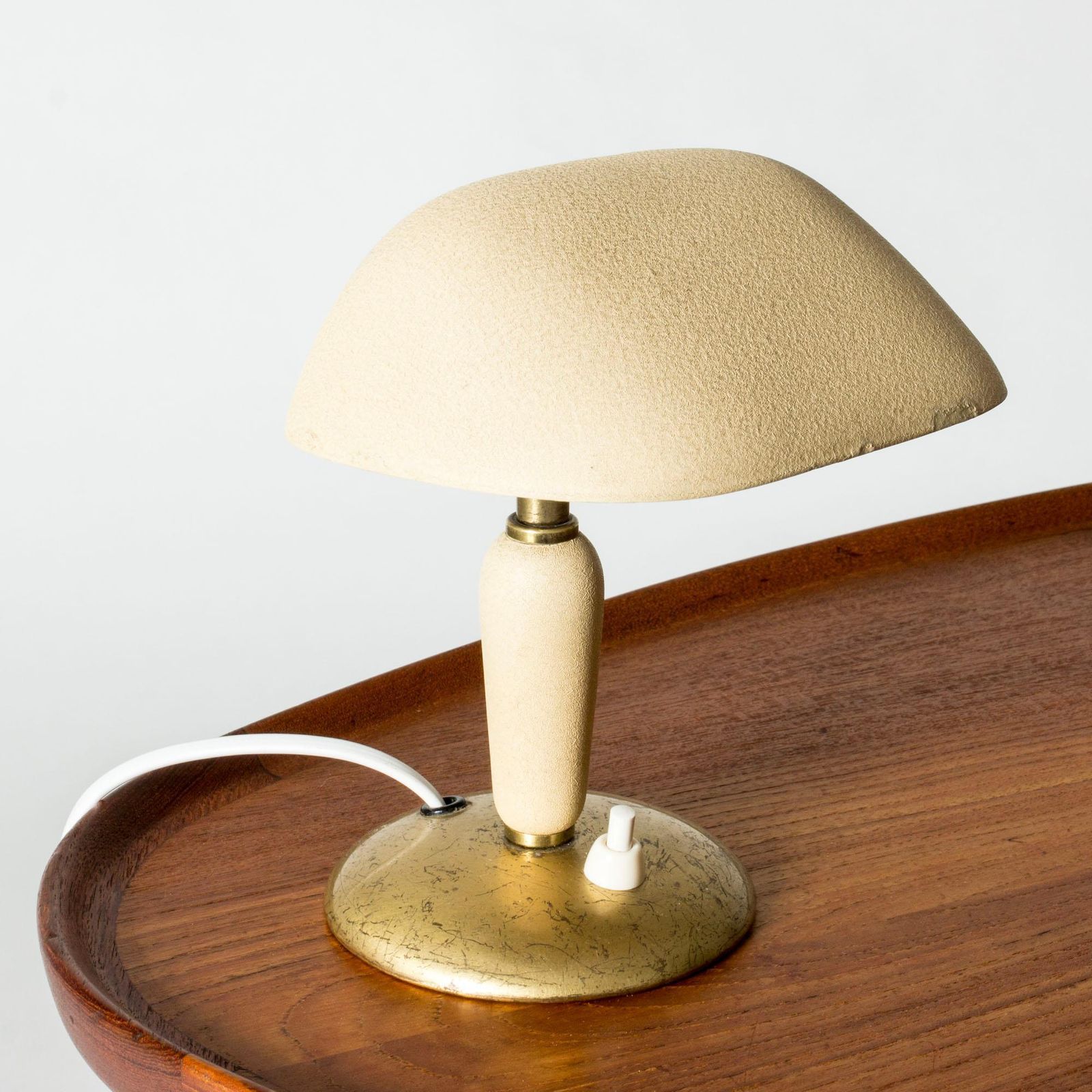 Lampe de bureau moderniste par Bertil Brisborg, NK, Suède, années 1940 photo Luminaires