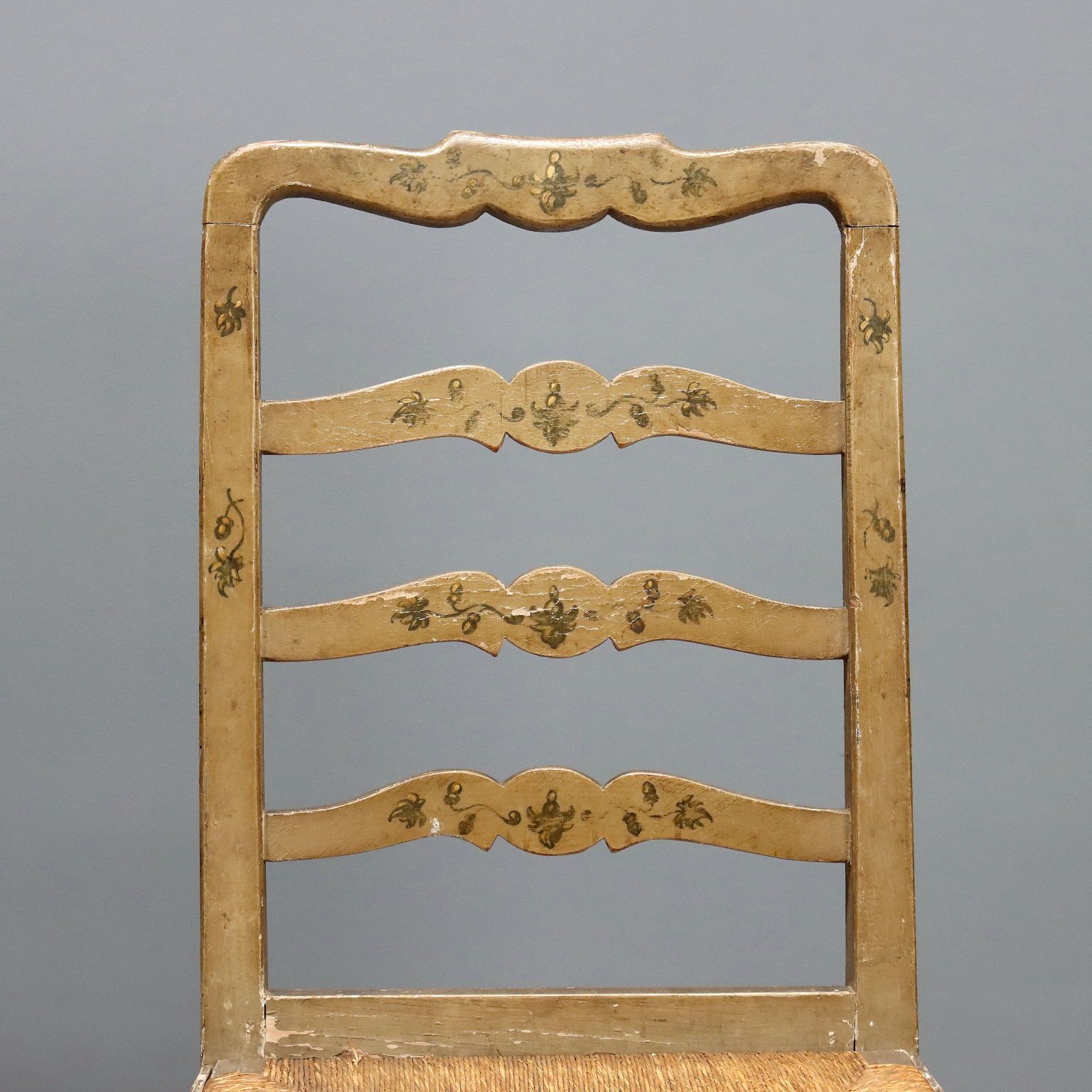 Antique Chairs Lacquered And Painted Wood Italy XIX Century photo Furniture