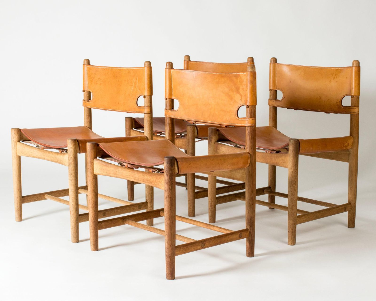 Furniture Midcentury Dining Chairs By Børge Mogensen, Denmark, 1960s, Set Of Four photo
