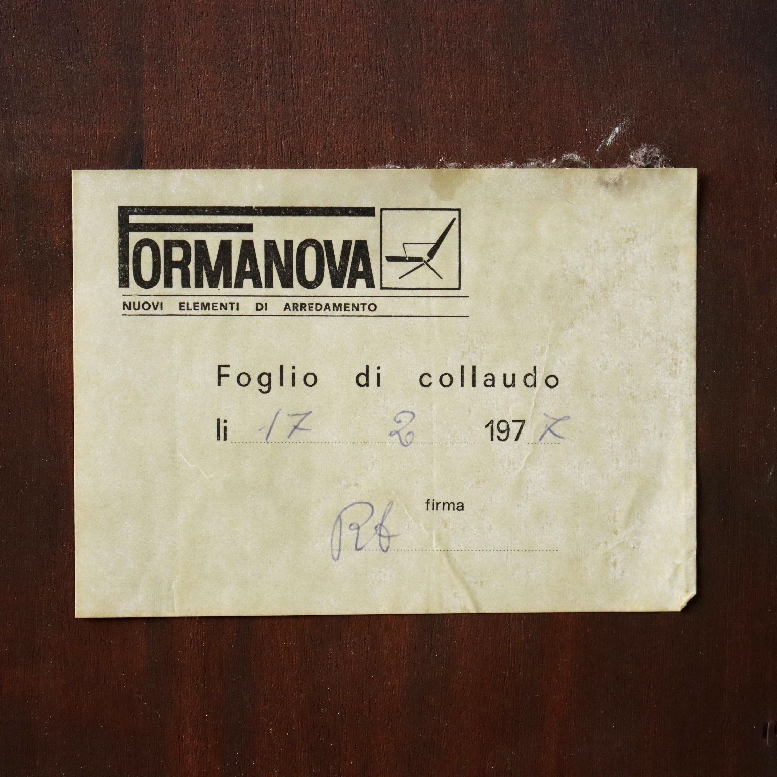 photo vintage Bibliothèque vintage Formanova Design G. Moscatelli, Italie, années 1970