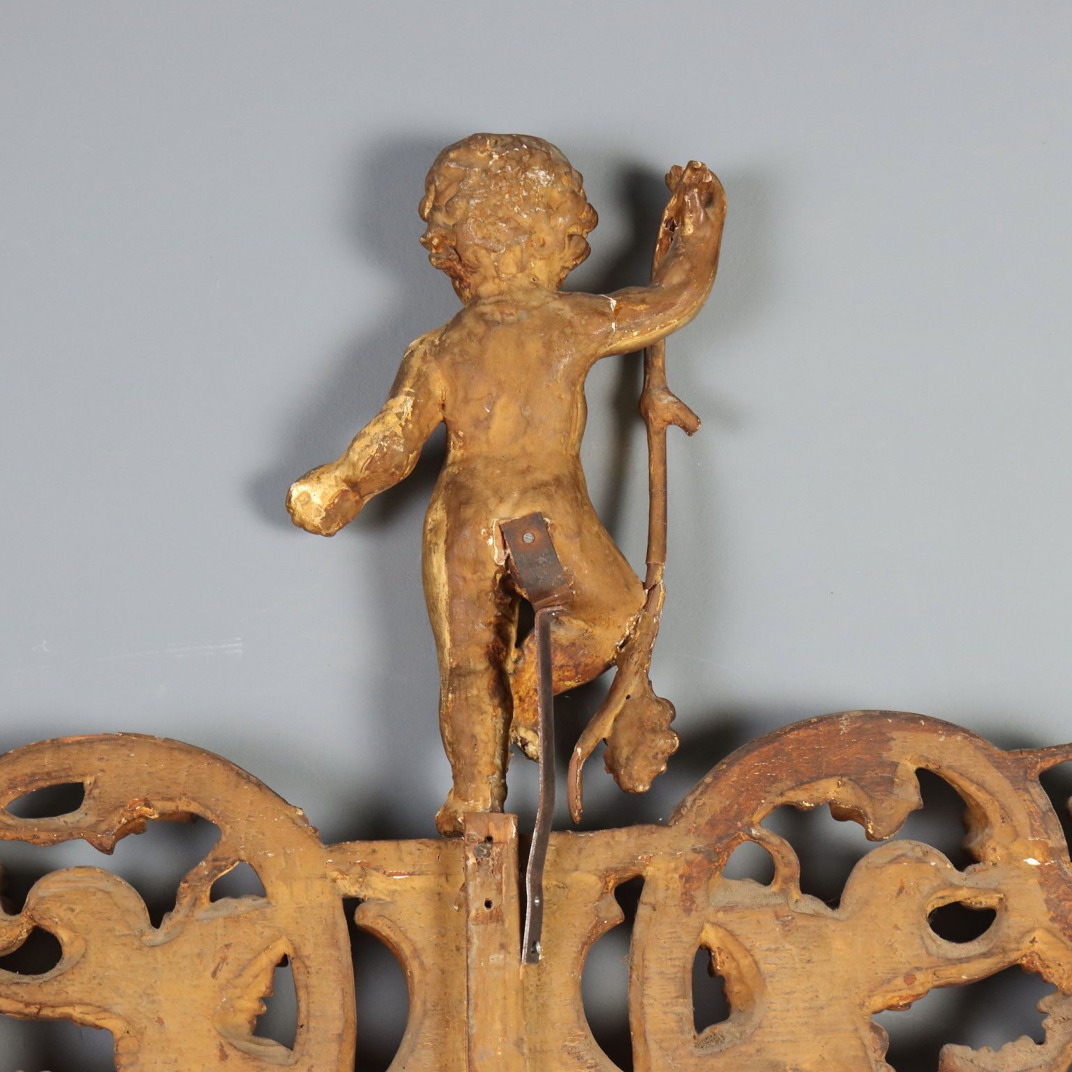 photo buy Miroir baroque en bois sculpté doré, Italie, XIXe siècle