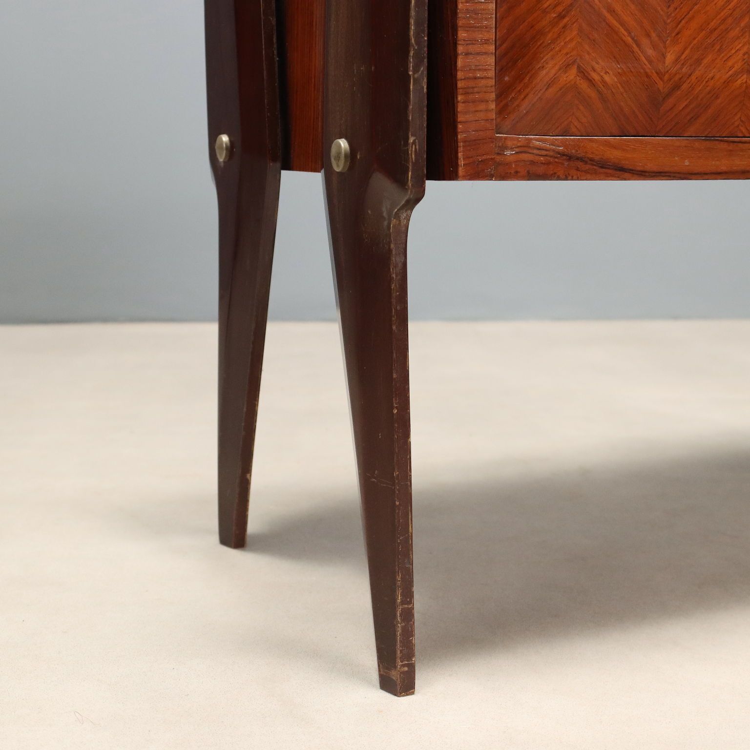 Tables de chevet vintage en hêtre et verre, design italien, années 1960 photo buy
