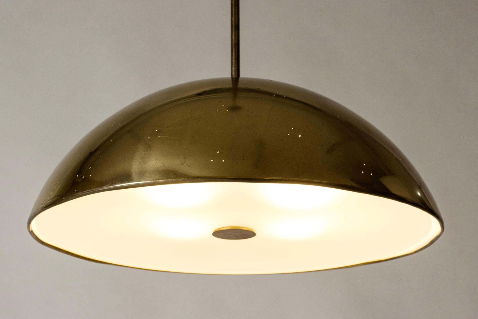 Mid-Century Modern Plafondlamp van Paavo Tynell, Finland, ca. jaren 1950 photo vintage