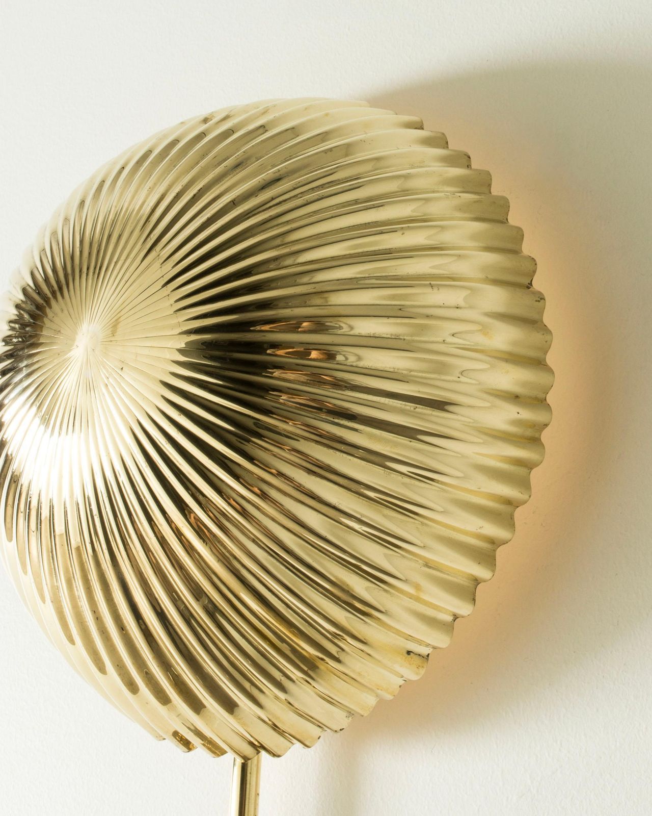 Messing Wandlamp Van Paavo Tynell Voor Taito Oy, Finland, jaren 1940 photo vinterior