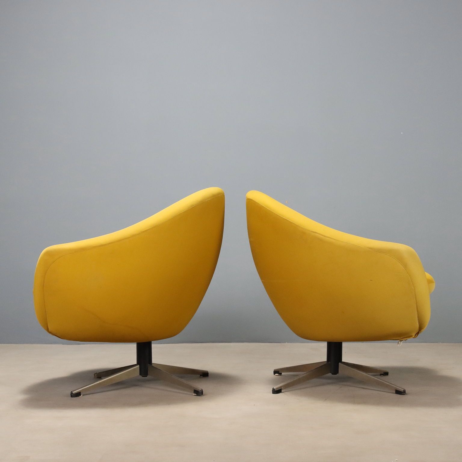 Fauteuils pivotants vintage Overman Mfg, design Carl Eric Klote, années 1960 photo for sale