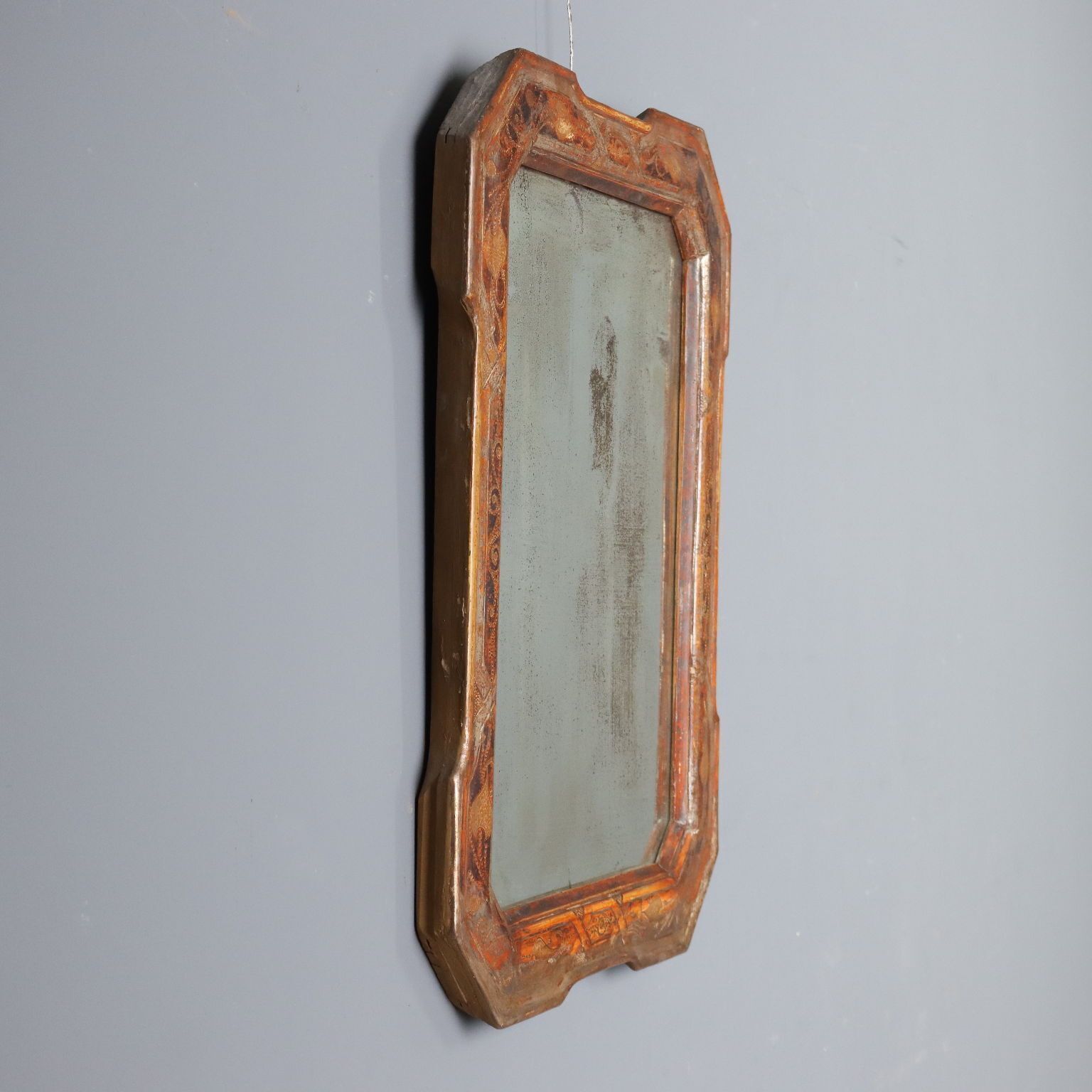 Antiek Cabaretspiegeltje Verzilverd Frankrijk 19e Eeuw photo for sale