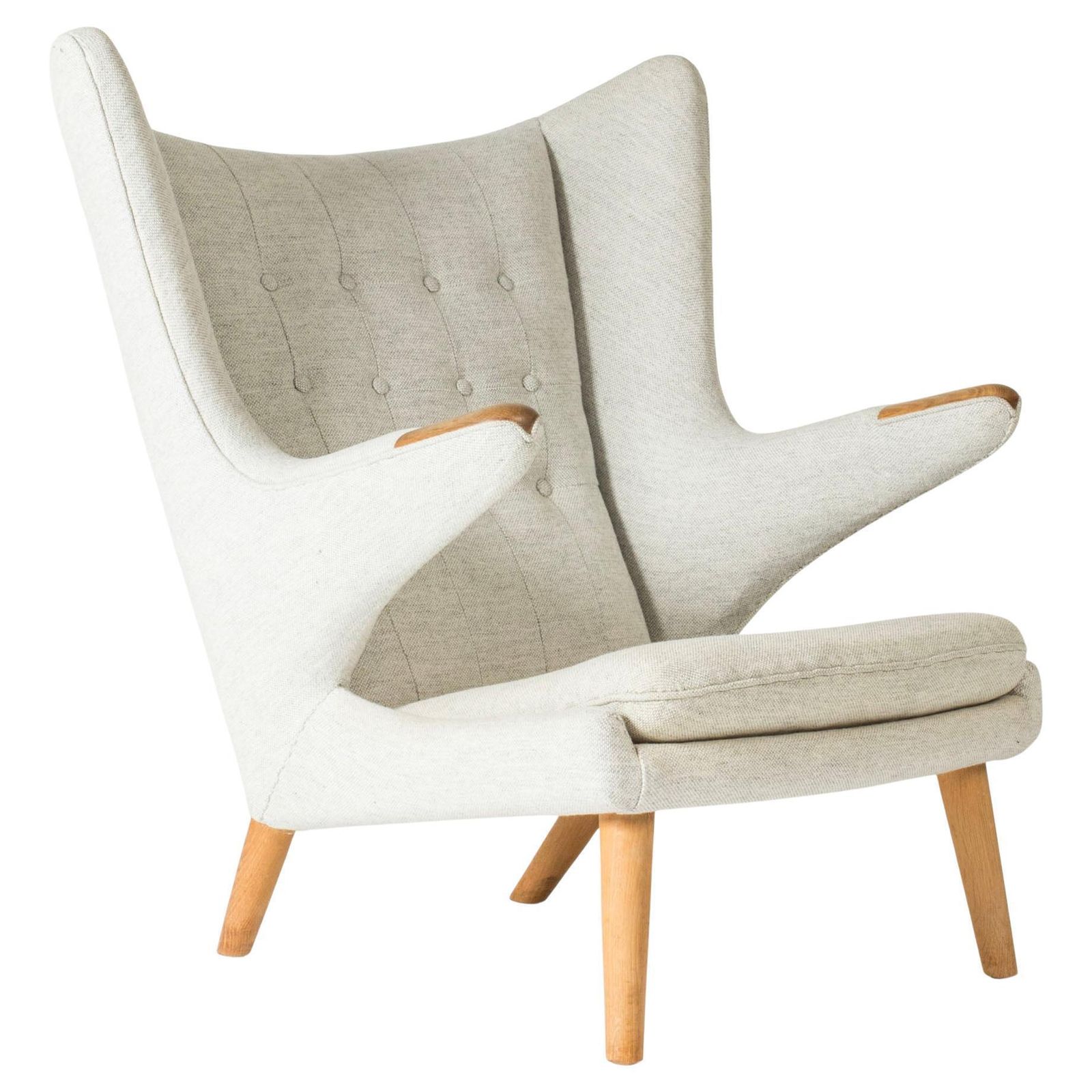 Vintage "Papa Bear" Lounge Chair van Hans J. Wegner, Denemarken, jaren 1950
