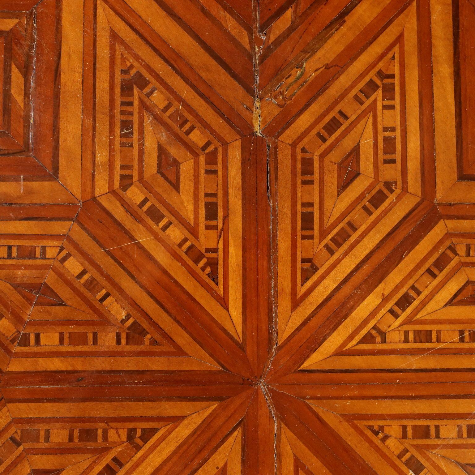 Antique Table With Emiliano Geometric Inlay photo buy