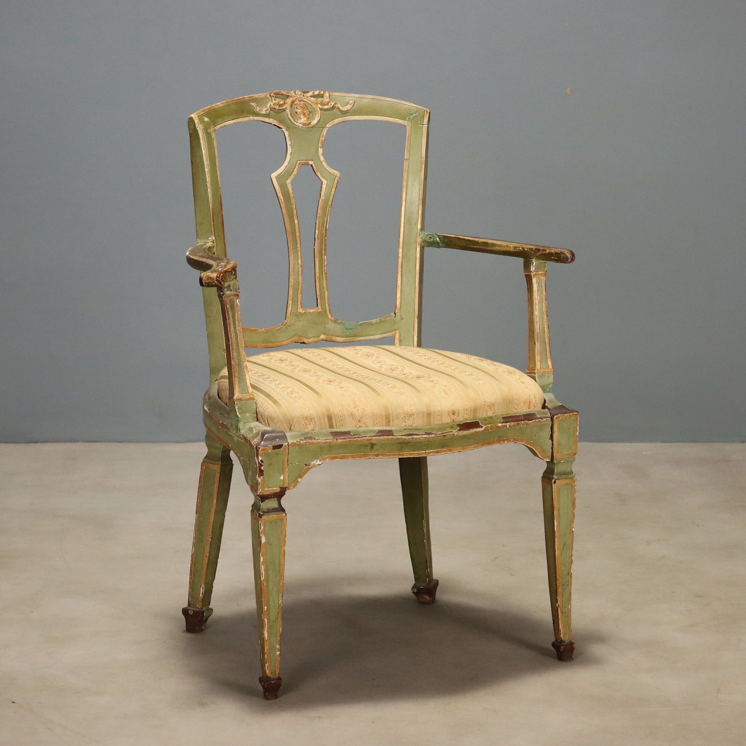 18e-eeuwse Venetiaanse neoklassieke fauteuil