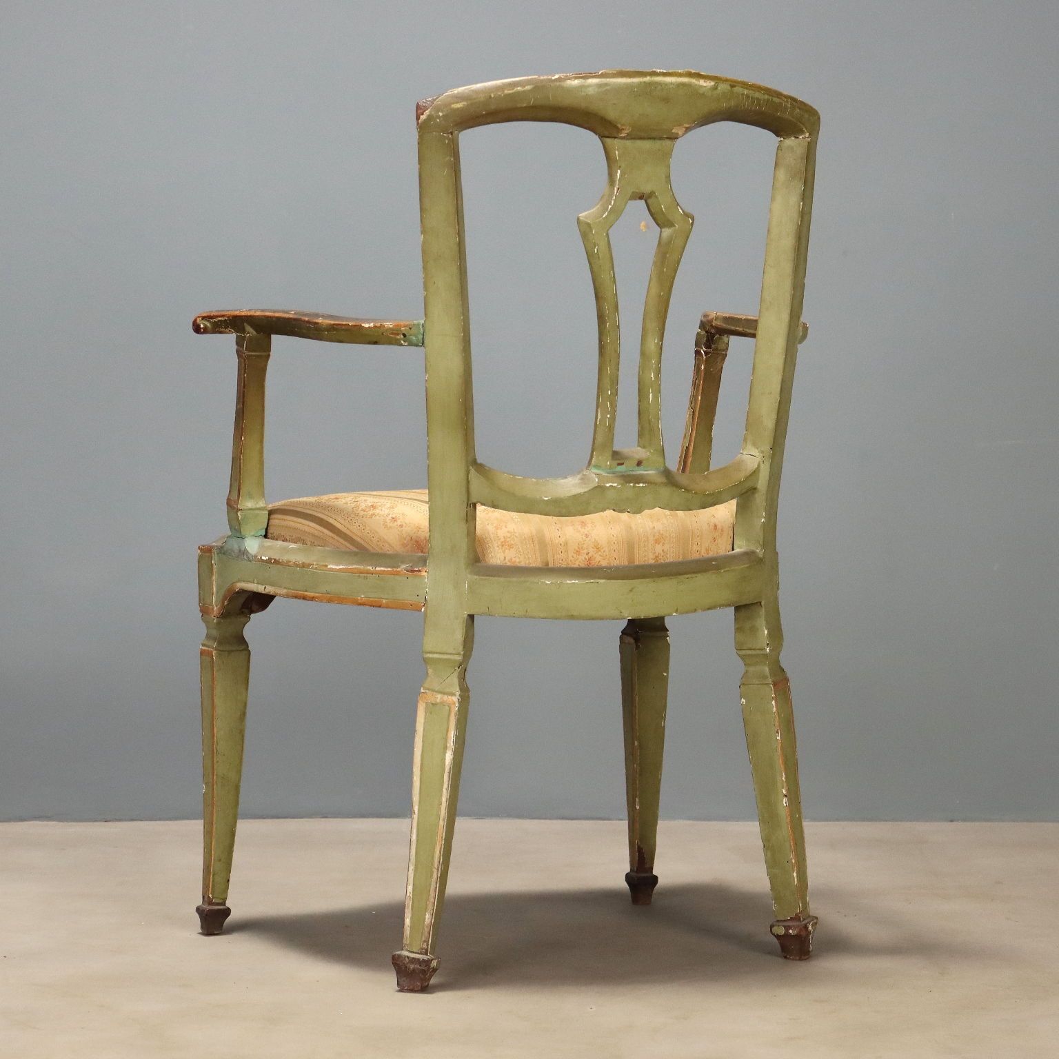 18e-eeuwse Venetiaanse neoklassieke fauteuil photo vintage