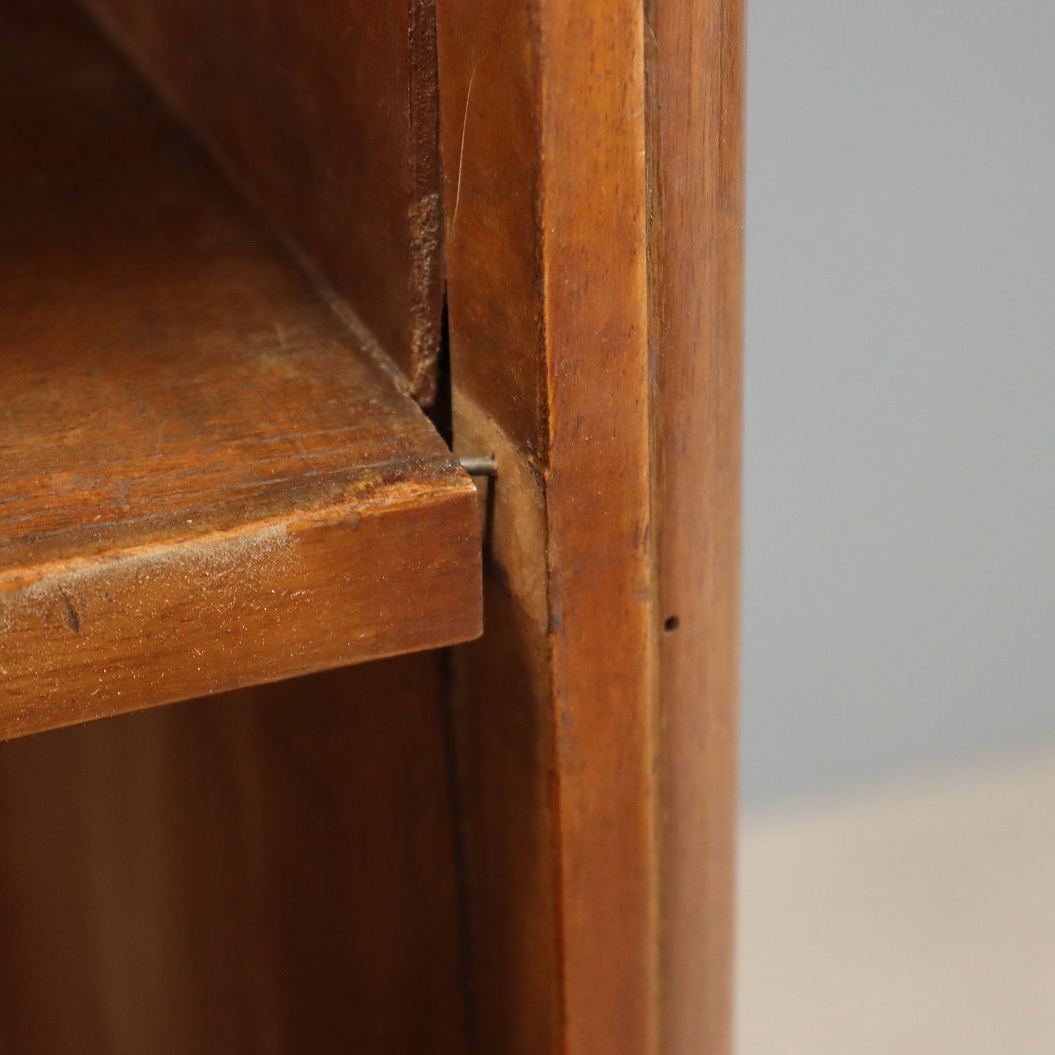 Open Walnut Bookcase With Balustrade   Italy 20th Century photo vinterior